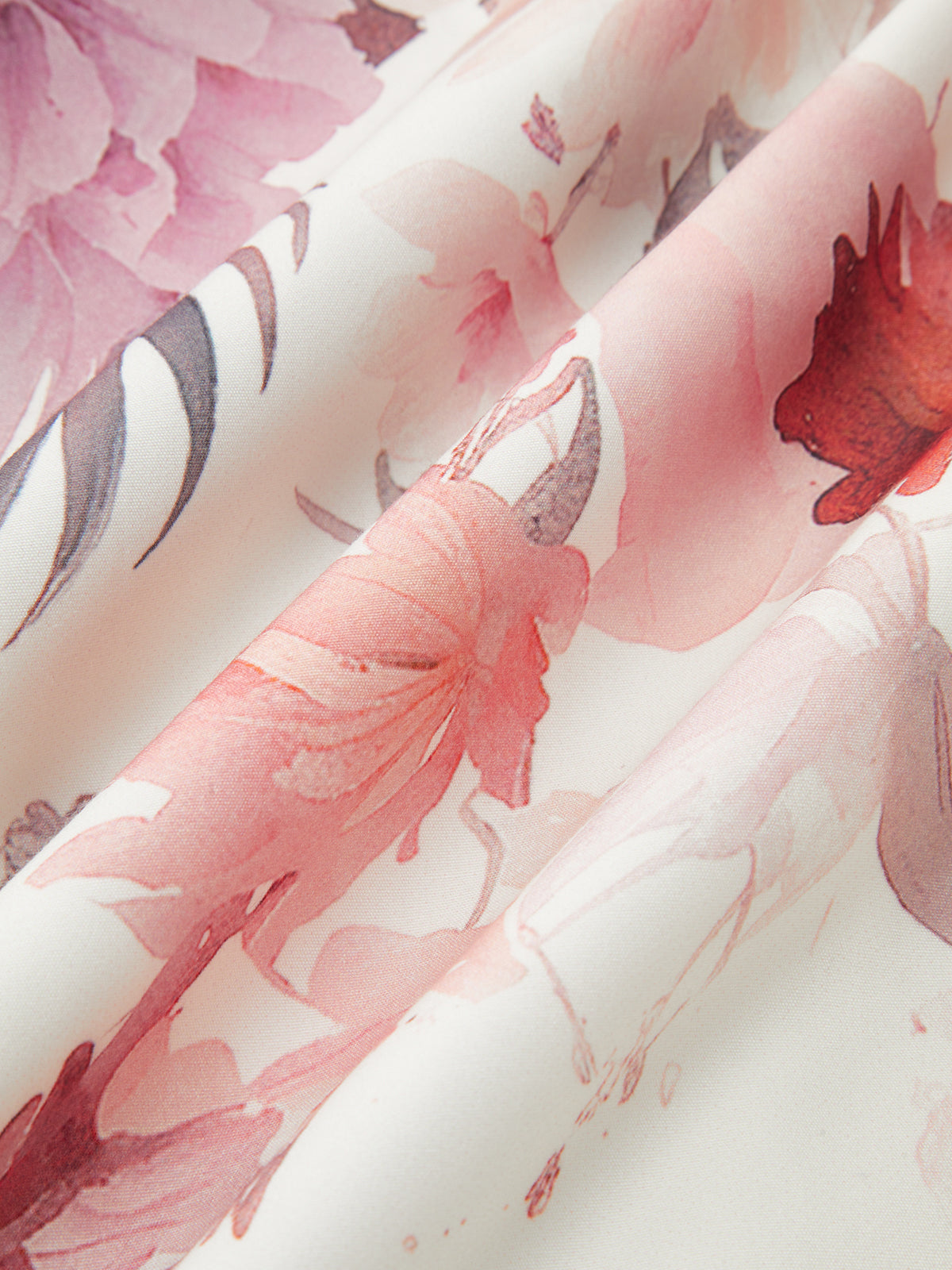 Robe maxi à manches longues imprimée florale