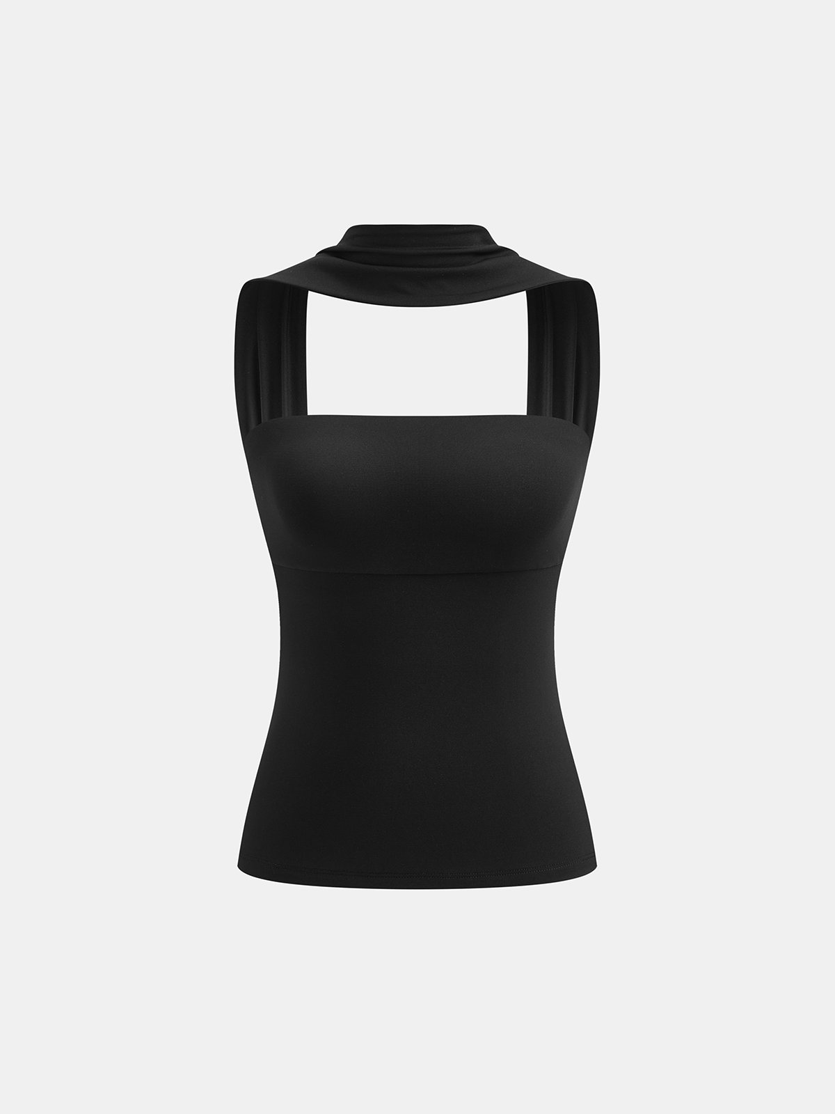 Trägerloses Neckholder-Oberteil mit freiem Rücken