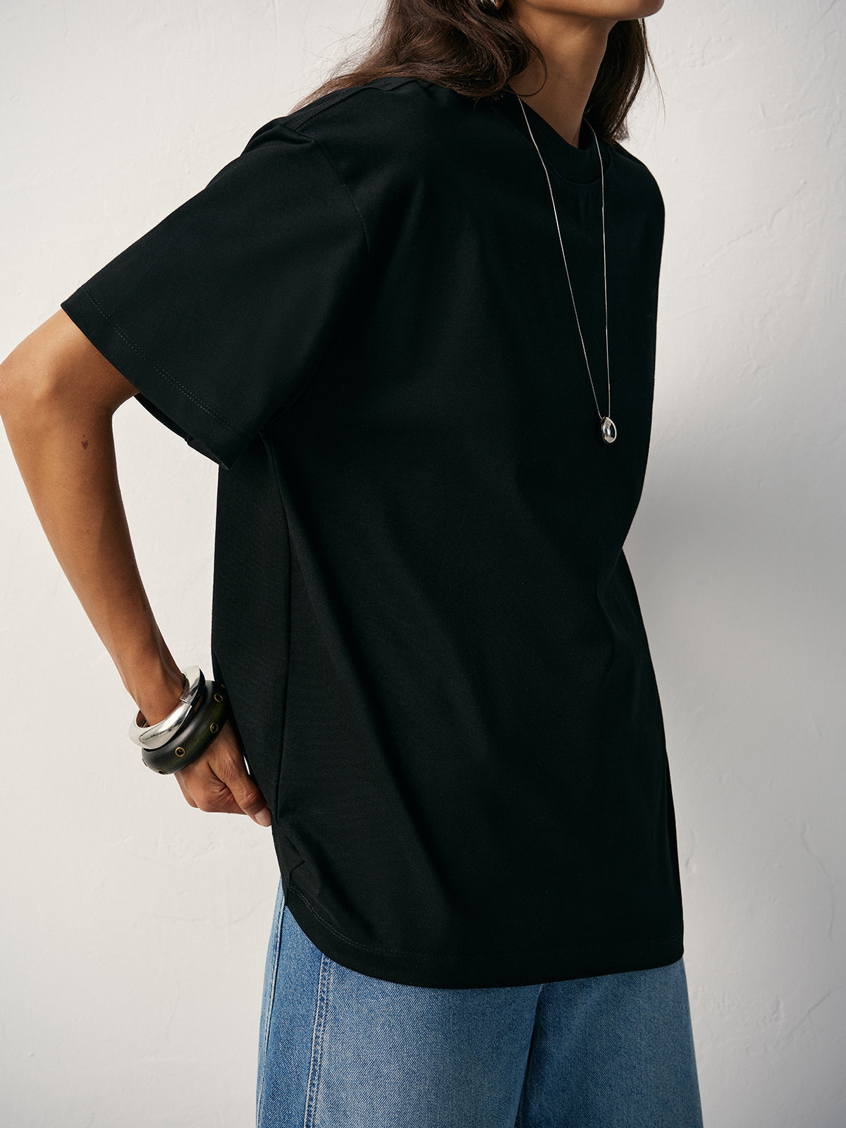Übergroßes T-Shirt aus Baumwolle