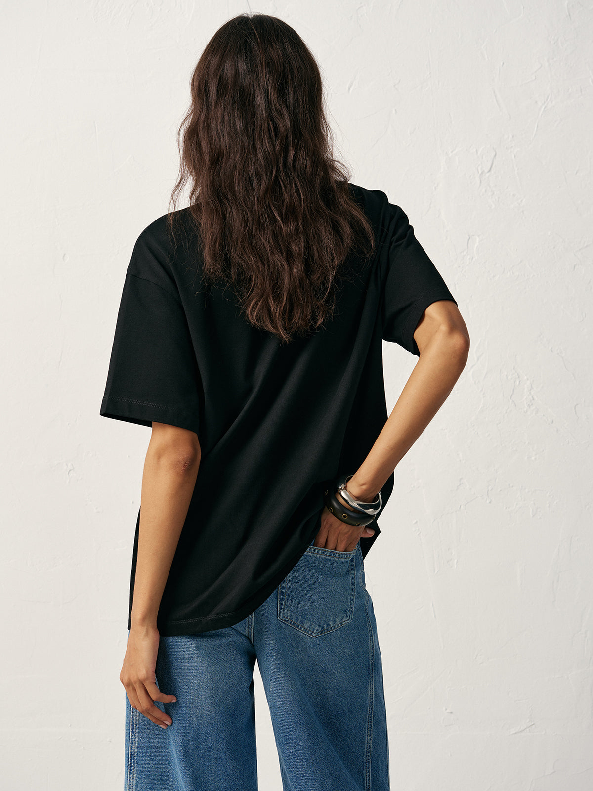 Übergroßes T-Shirt aus Baumwolle
