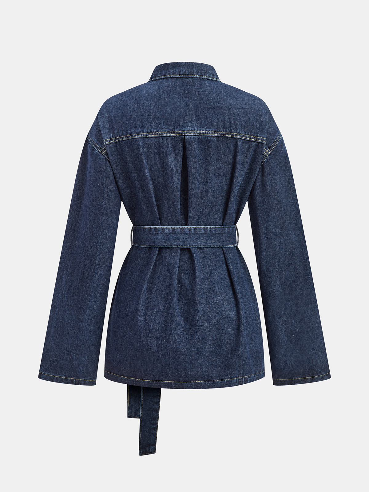 Gürtel-Jeanshemdjacke