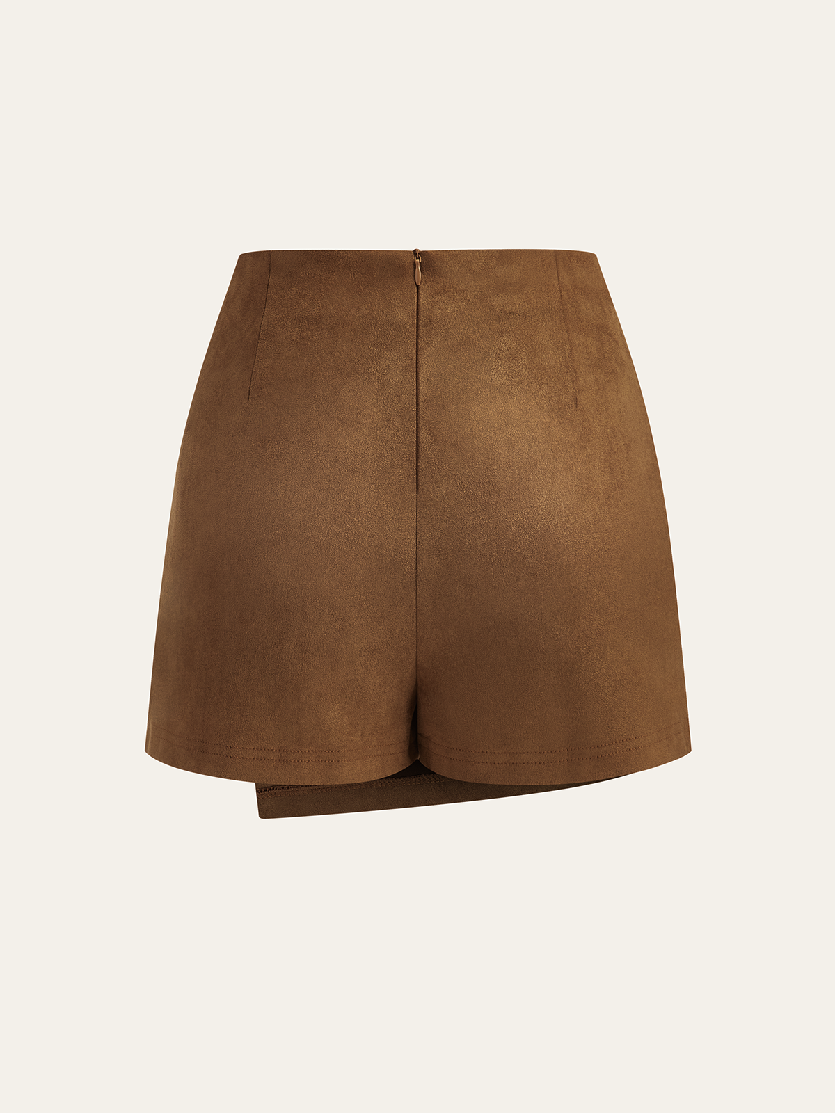 Mini-jupe torsadée effet daim