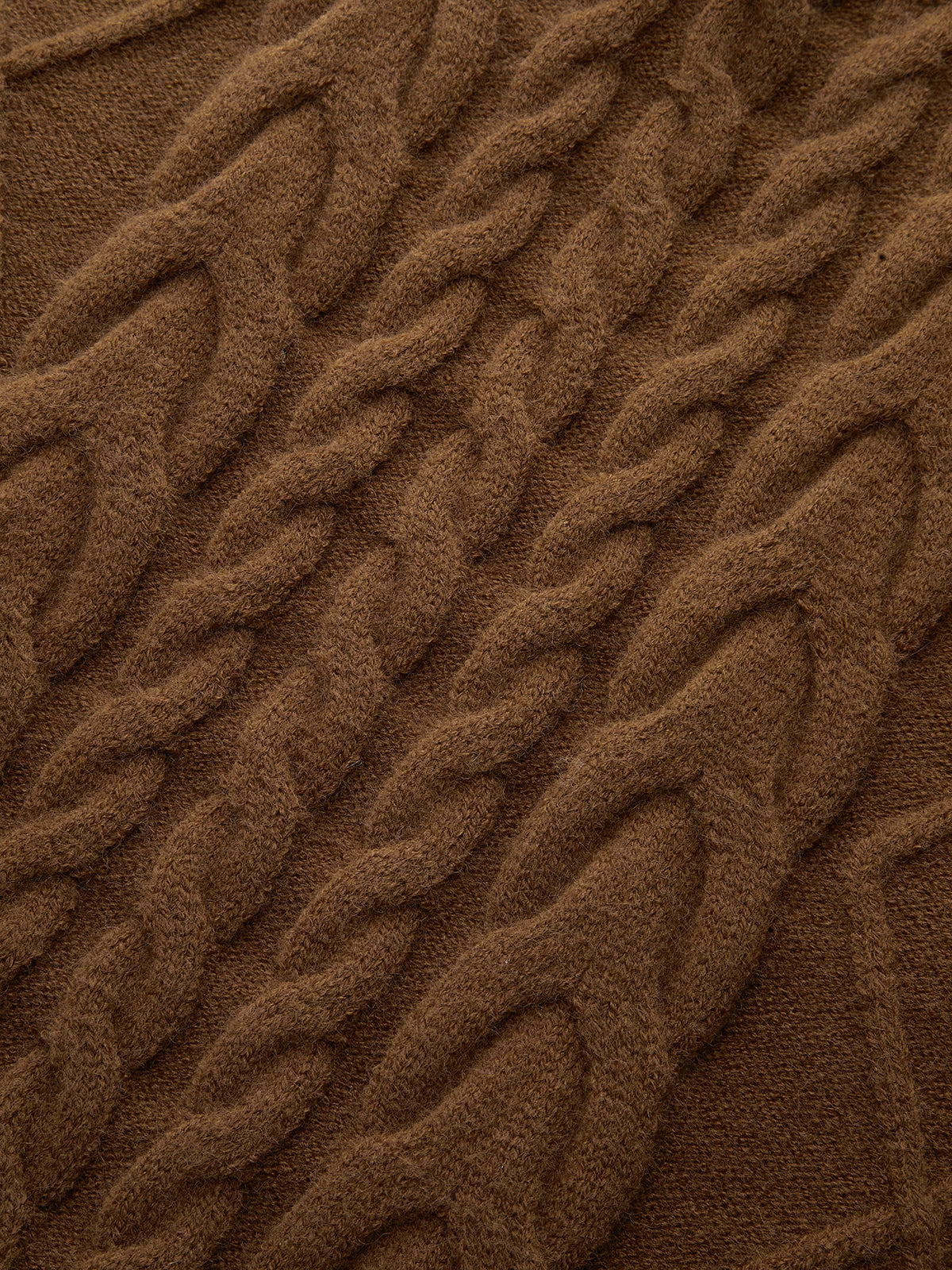 Cable Knit Sleeveless Sweater Vest