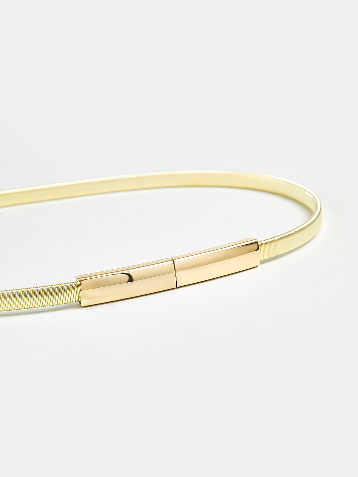 Ceinture élastique à boucle en alliage