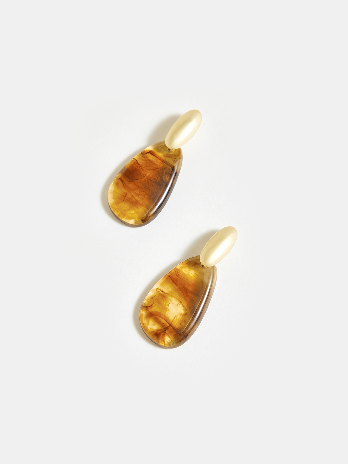 Boucles d'oreilles ovales en forme de goutte