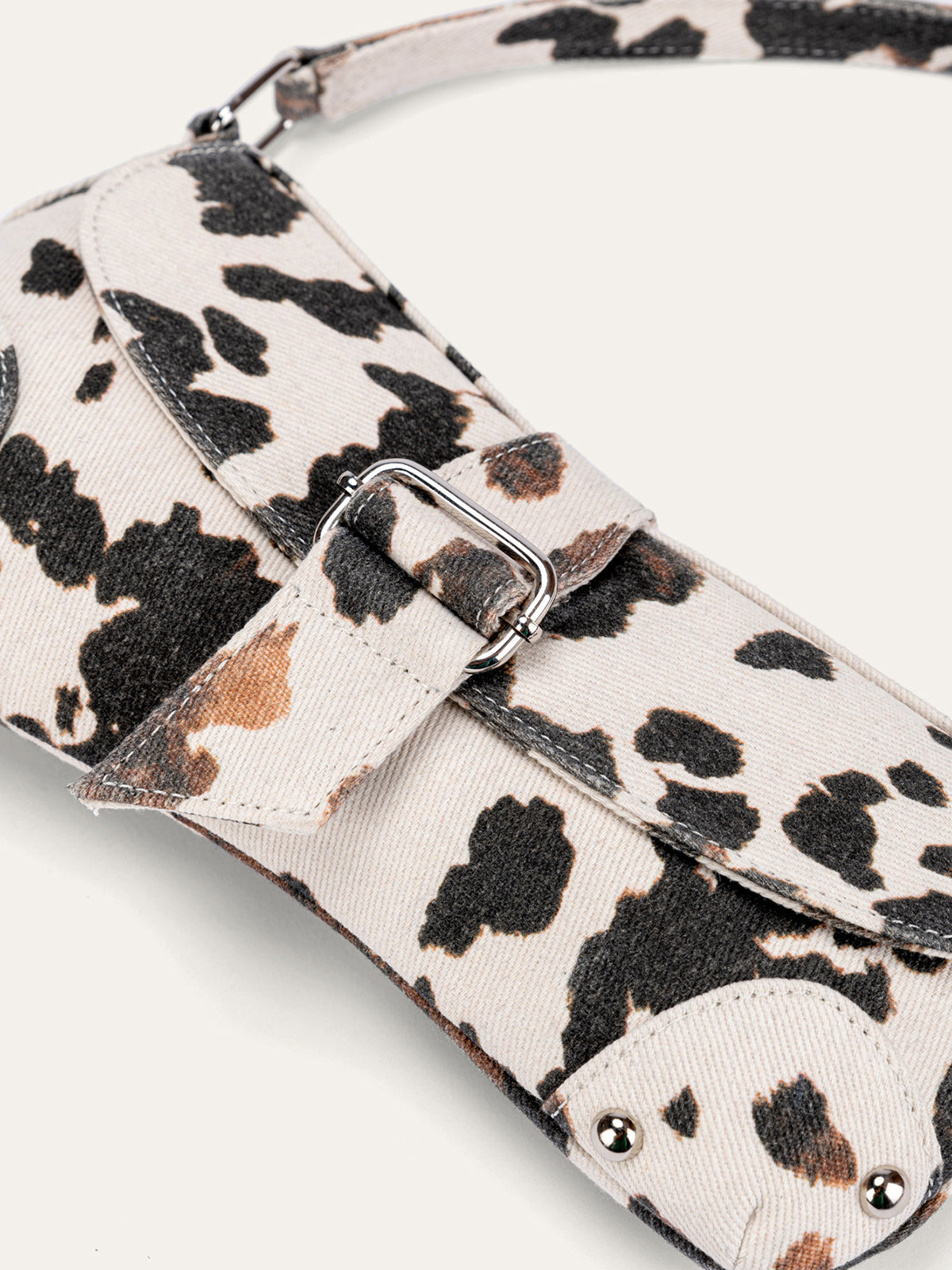 Sac à bandoulière à boucle imprimé animal