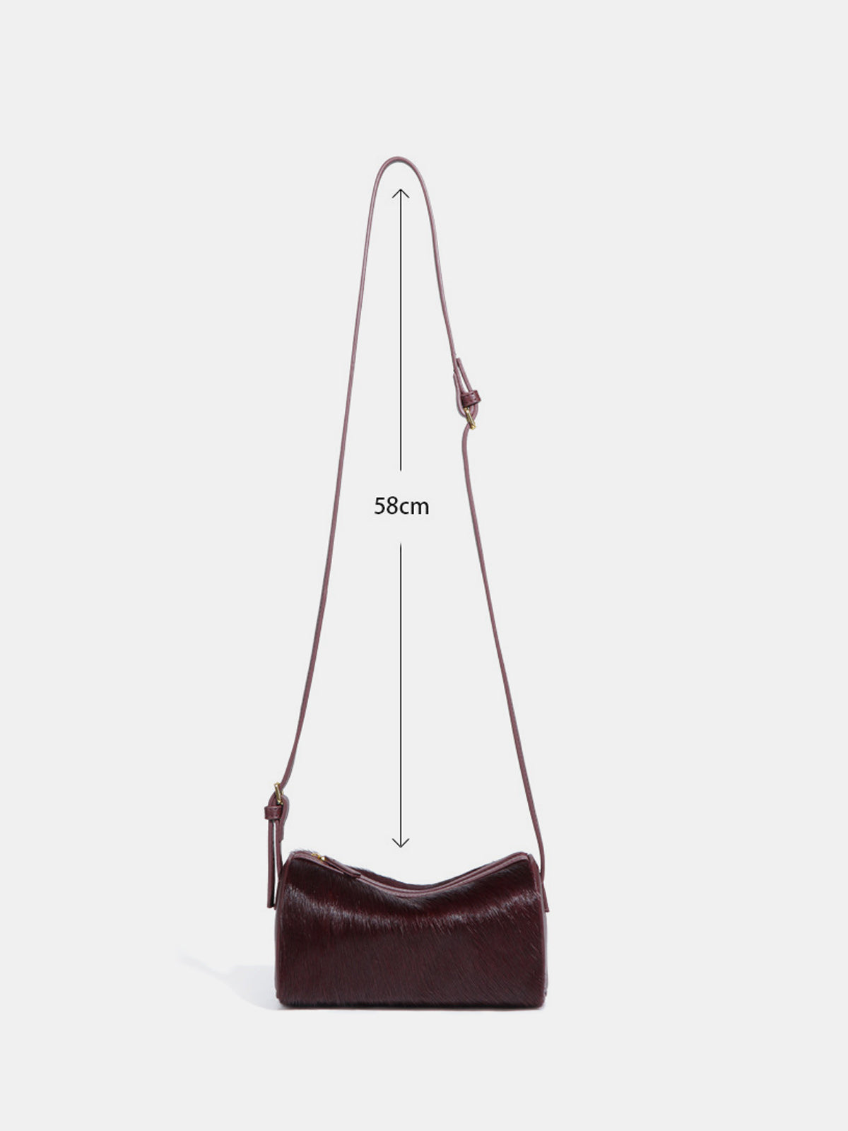 Fassförmige Tasche mit Leopardenmuster