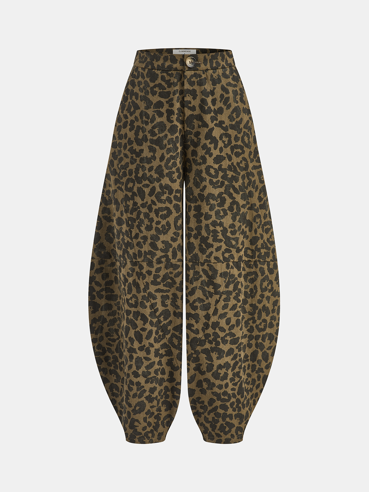 Leopard Print Cotton Balloon Pants