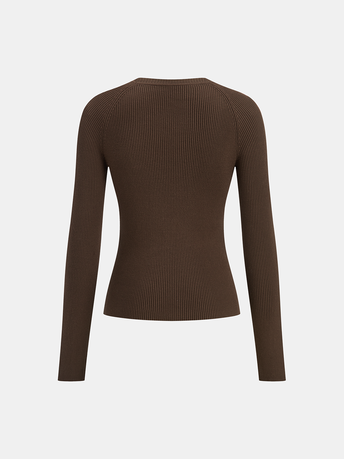 Slim Fit Cut-Out Long Sleeve Top