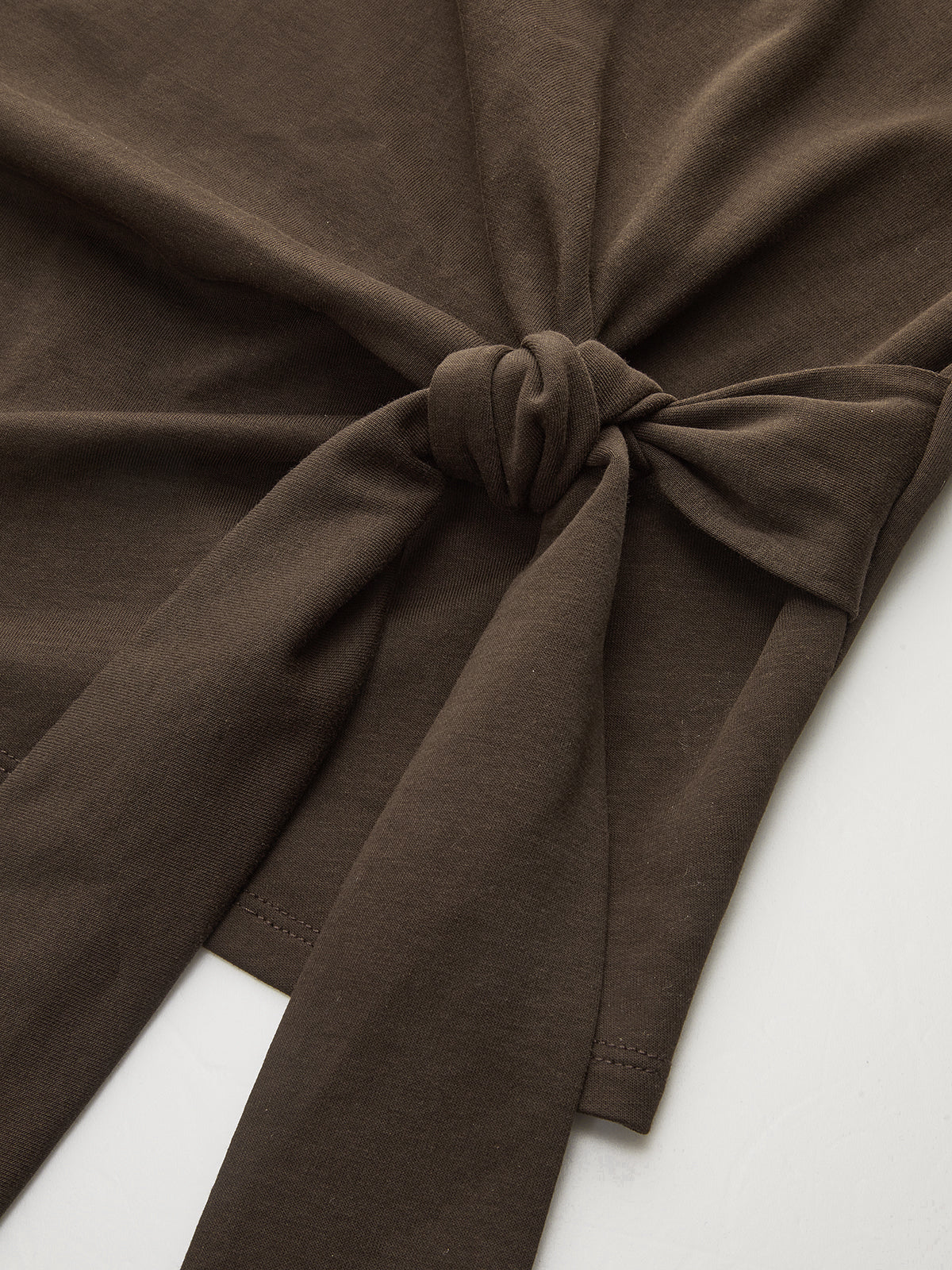 Twist Knot Balloon Sleeve Sweatshirt