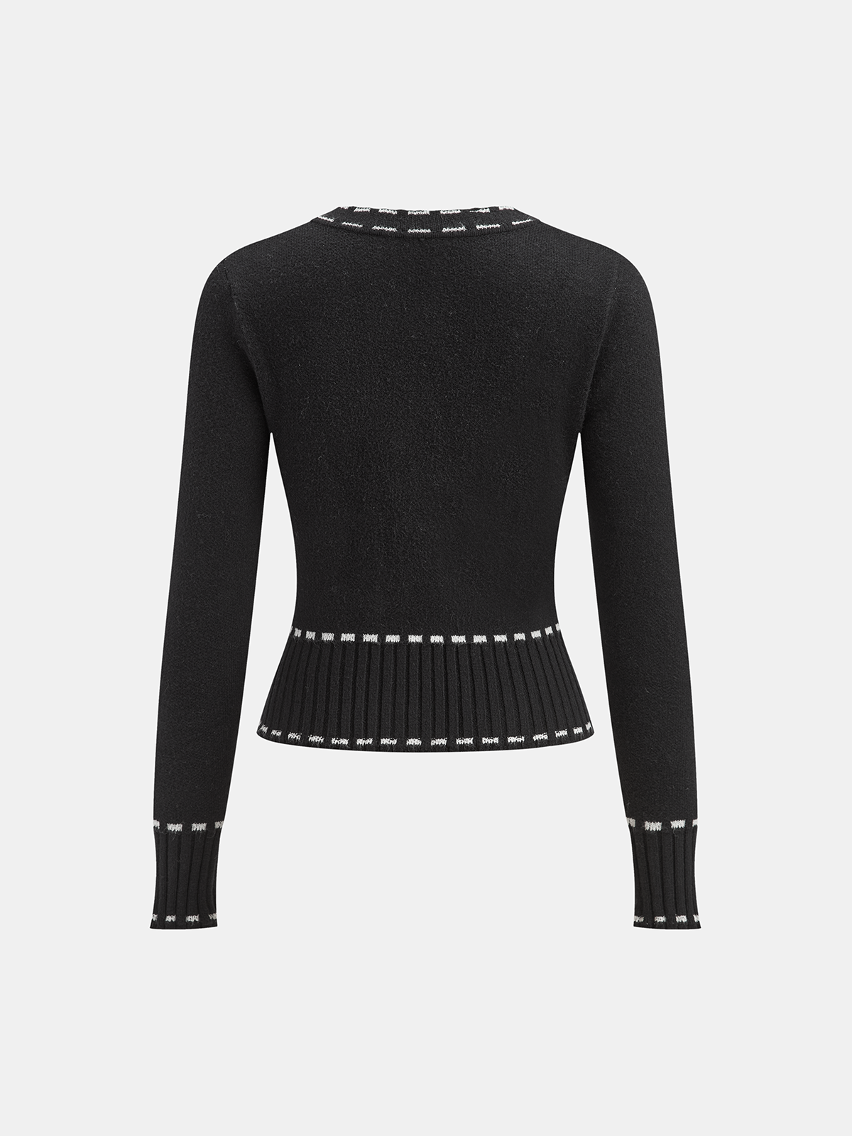 Contrast Trim Cardigan