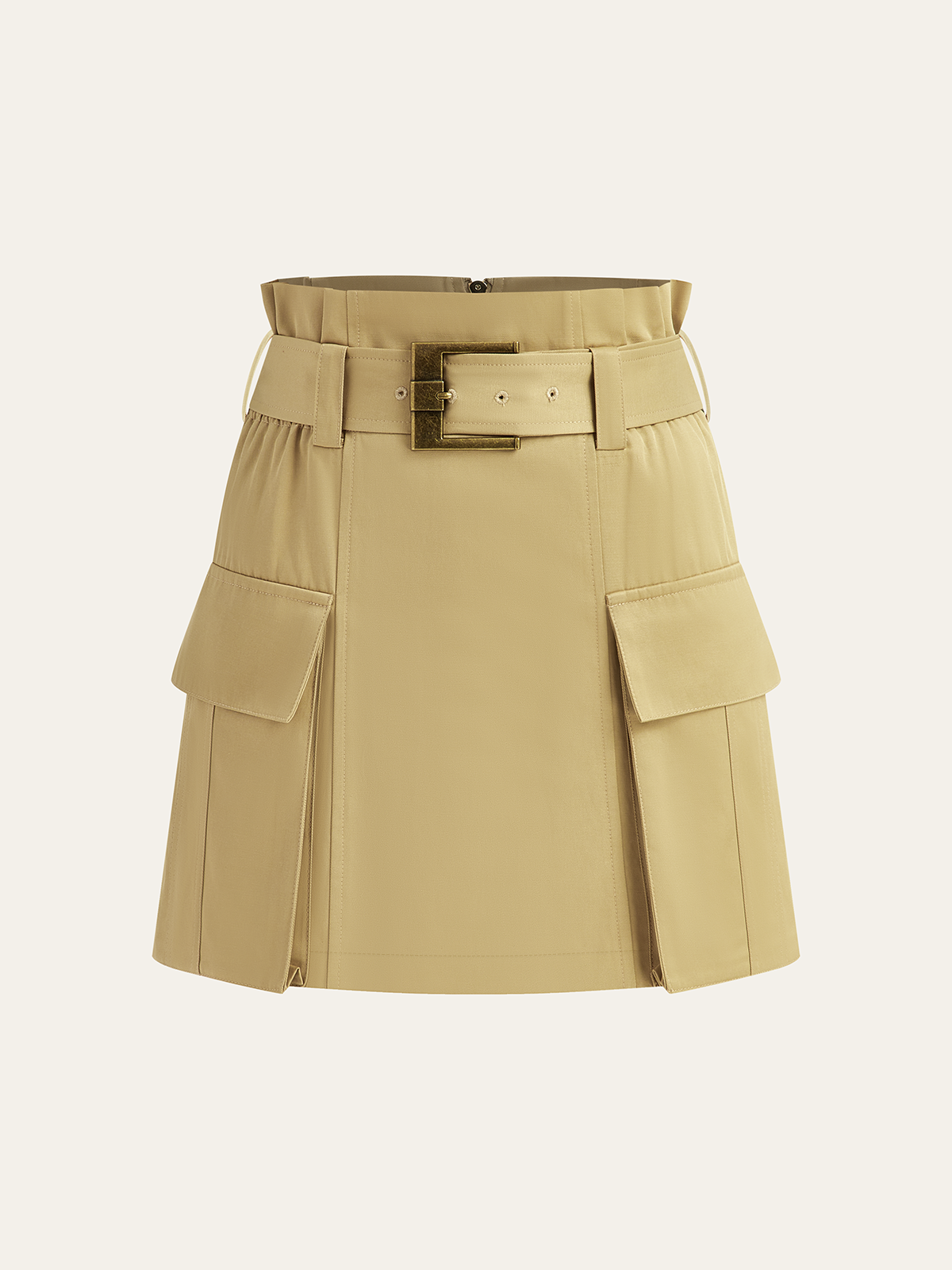 Mini-jupe cargo ceinturée