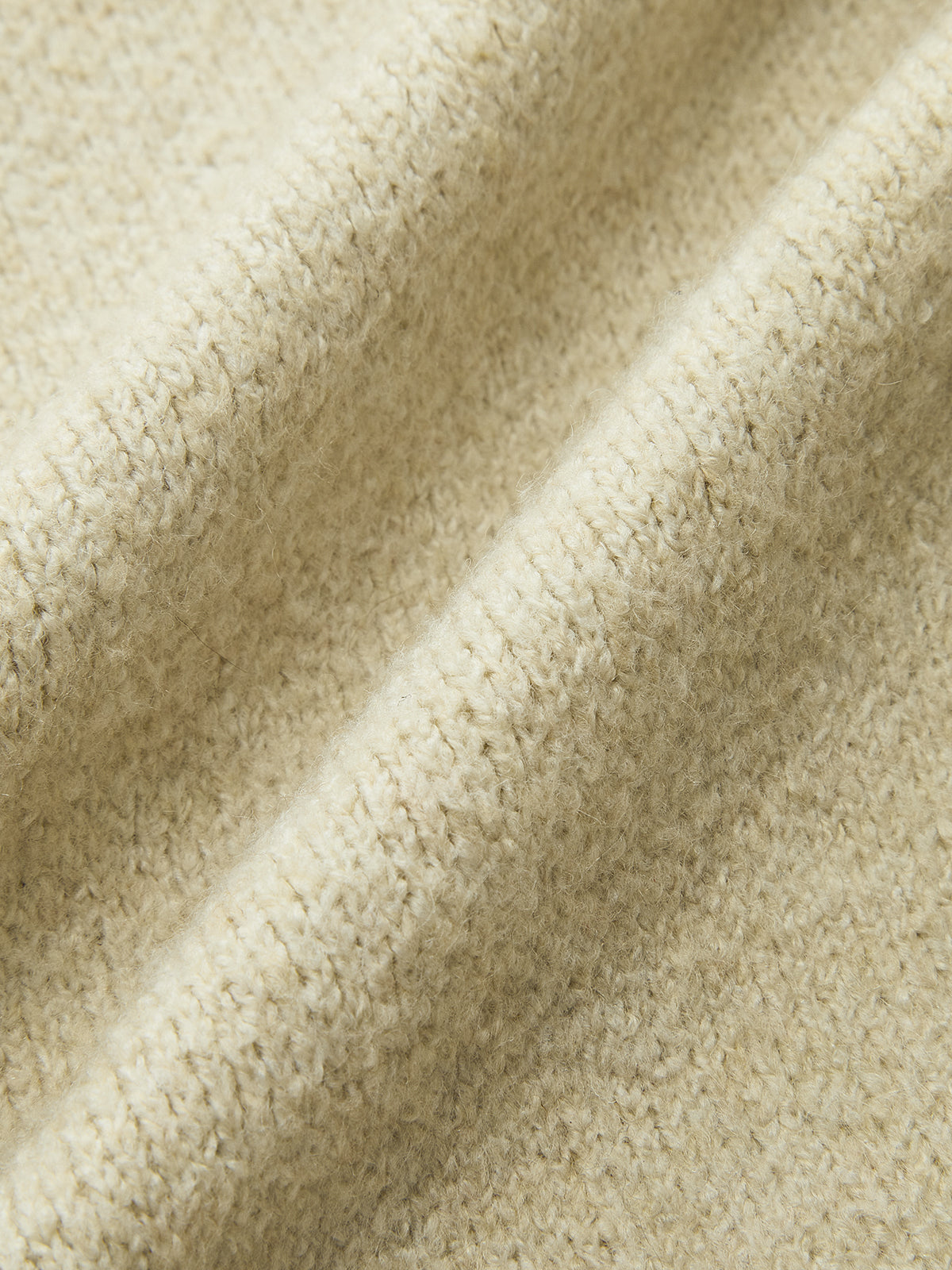 Denim Panel Zipper-Form Knit Cardigan