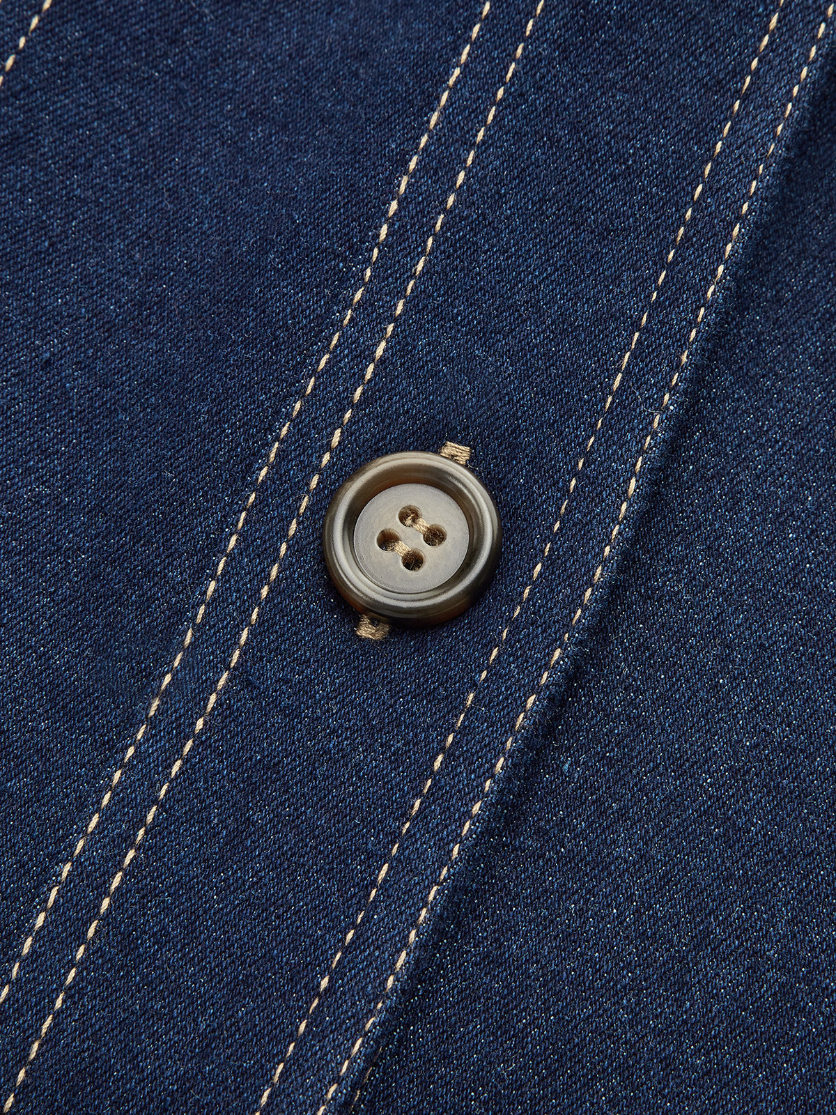 Jeansjacke mit Kontrastnähten