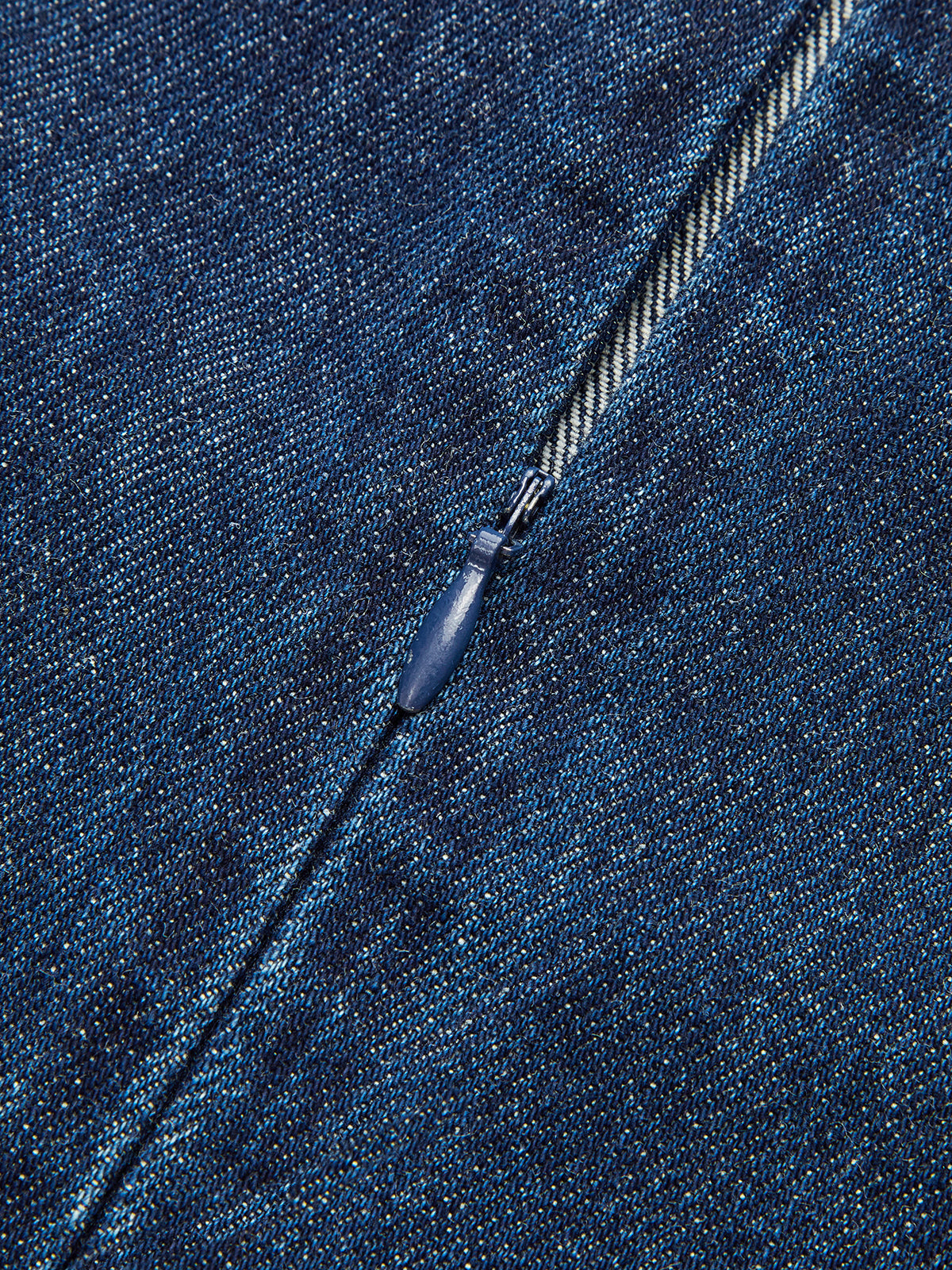 Metal Detail Denim Sleeveless Mini Dress