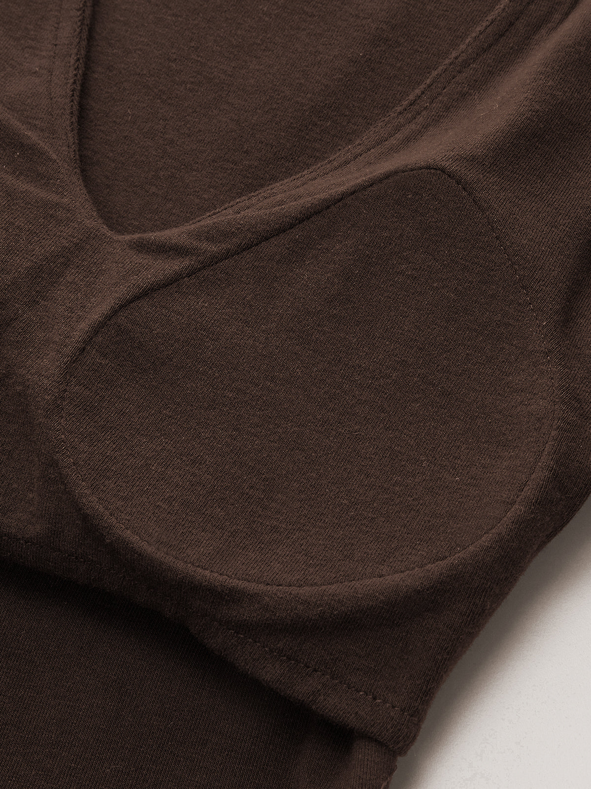 Langarmshirt mit V-Ausschnitt und ohne BH