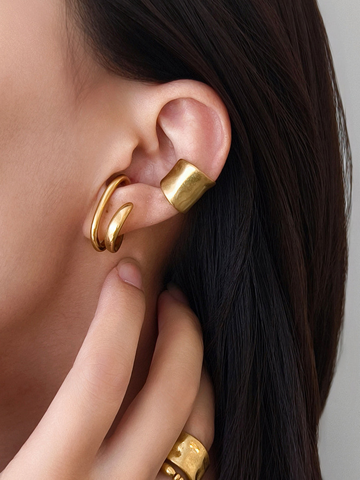 1 Pince d'oreille double anneau