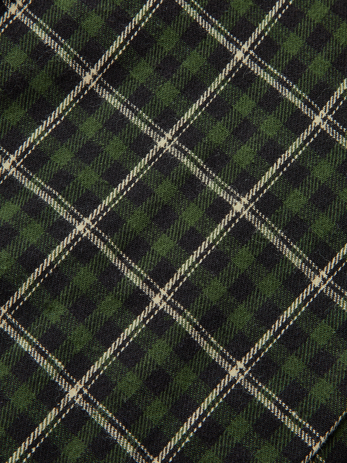 Baumwoll-Minirock mit Falten und Karomuster