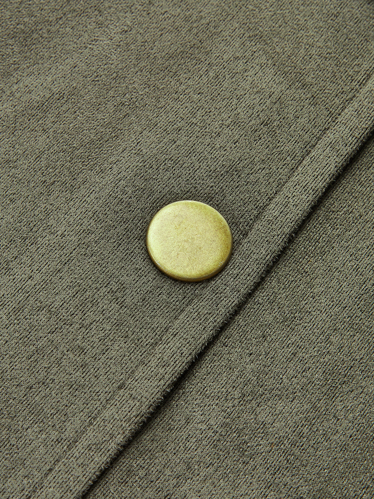 Mini-jupe taille haute boutonnée en suédine