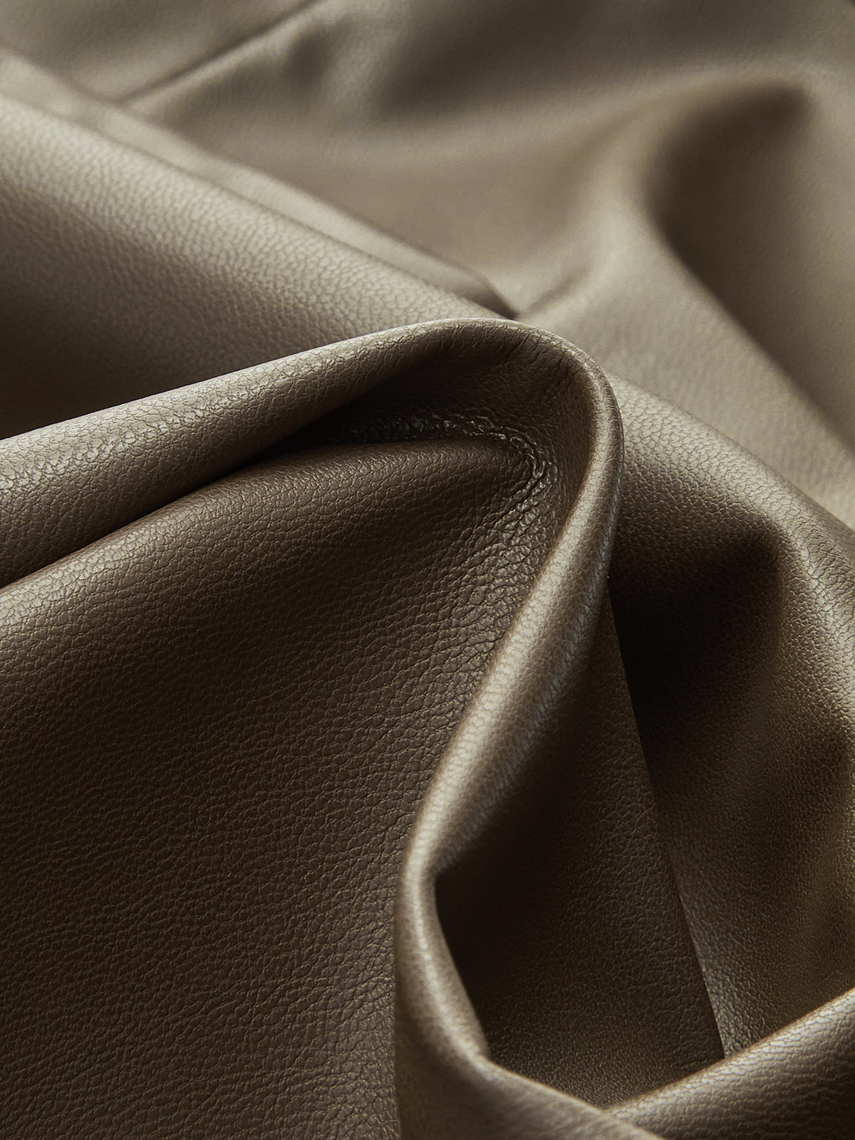 Metal Buckle Faux Leather Mini Skirt