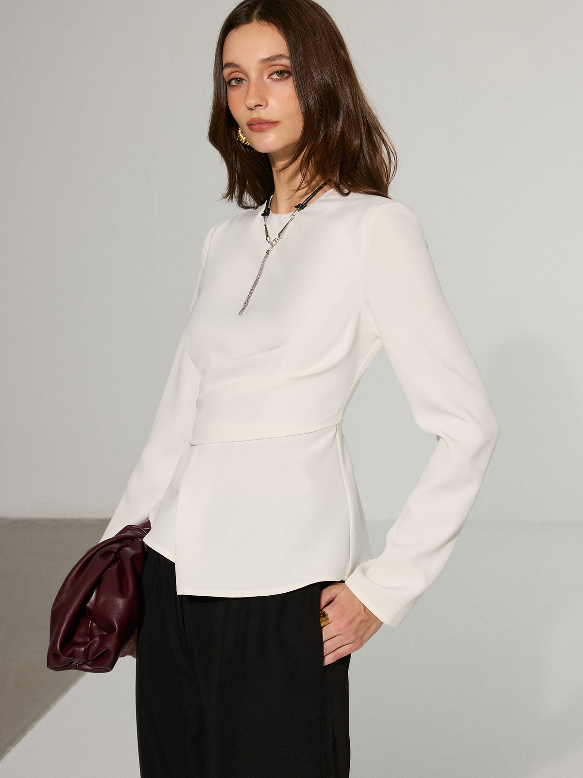 Asymmetric Peplum T-Shirt