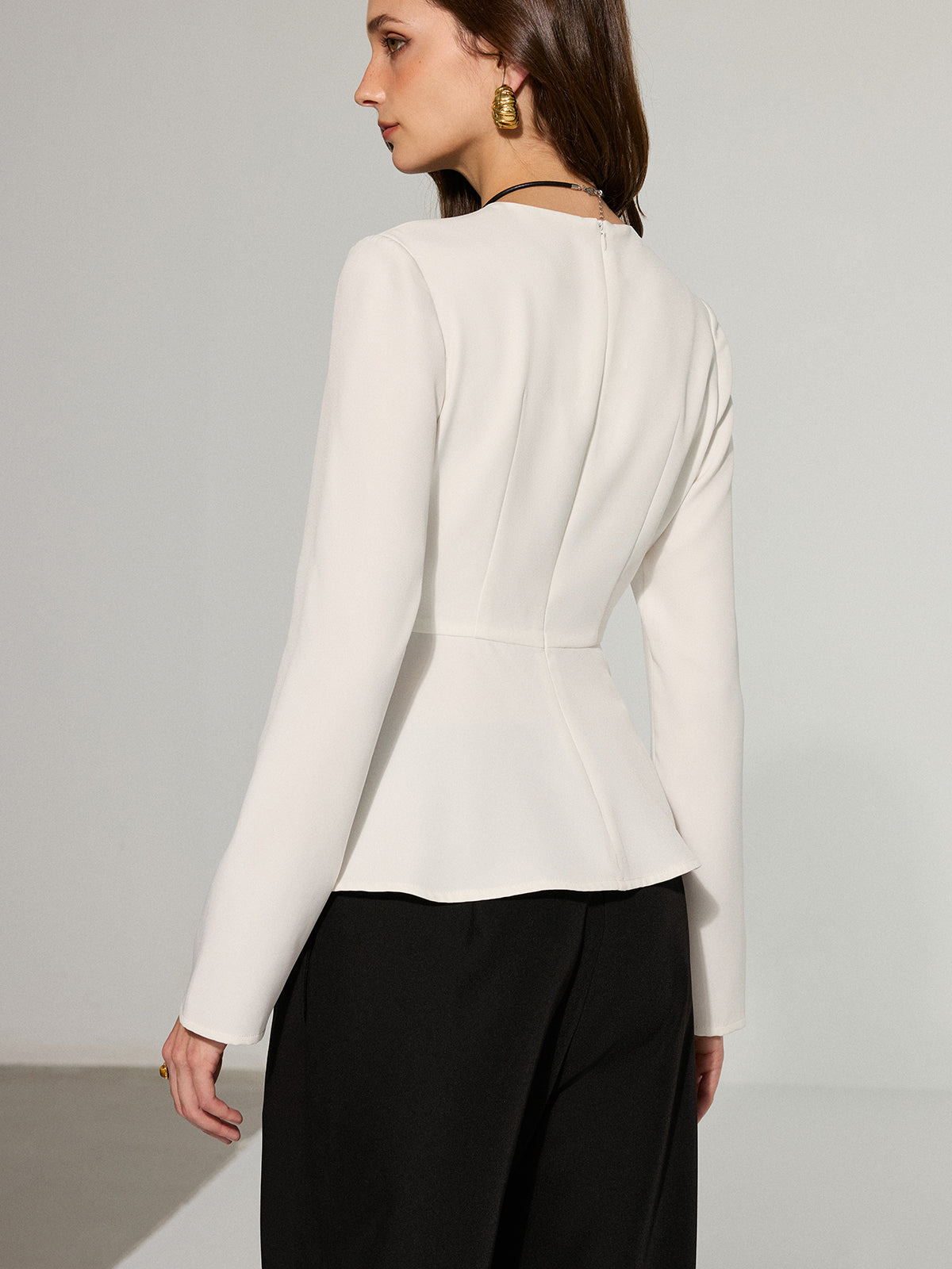 Asymmetric Peplum T-Shirt