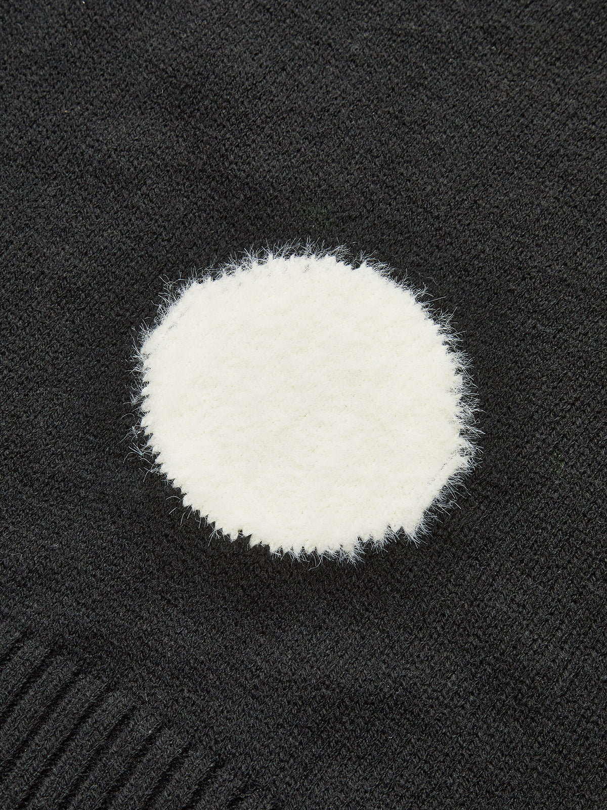 Large Polka Dot Mock Neck Sweater