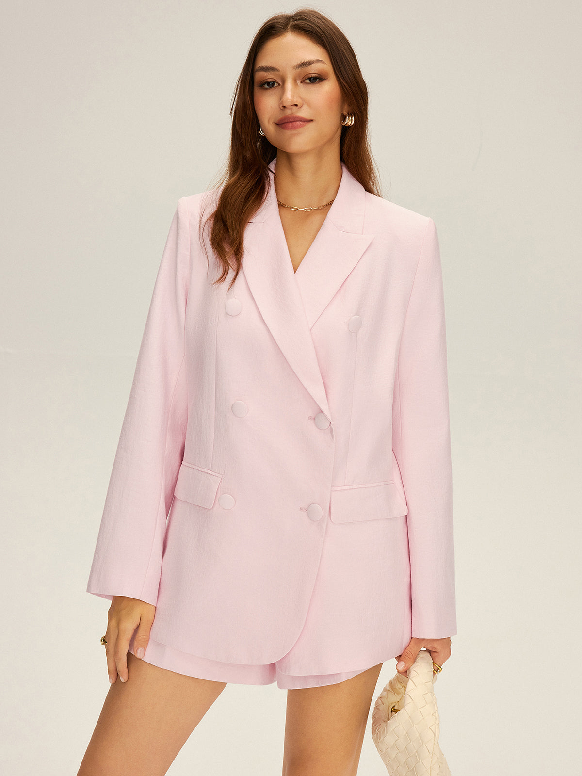 Double-Breasted Oversized Blazer