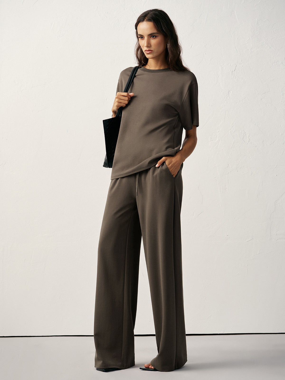 Sweatpants mit Kordelzug und mittlerer Leibhöhe