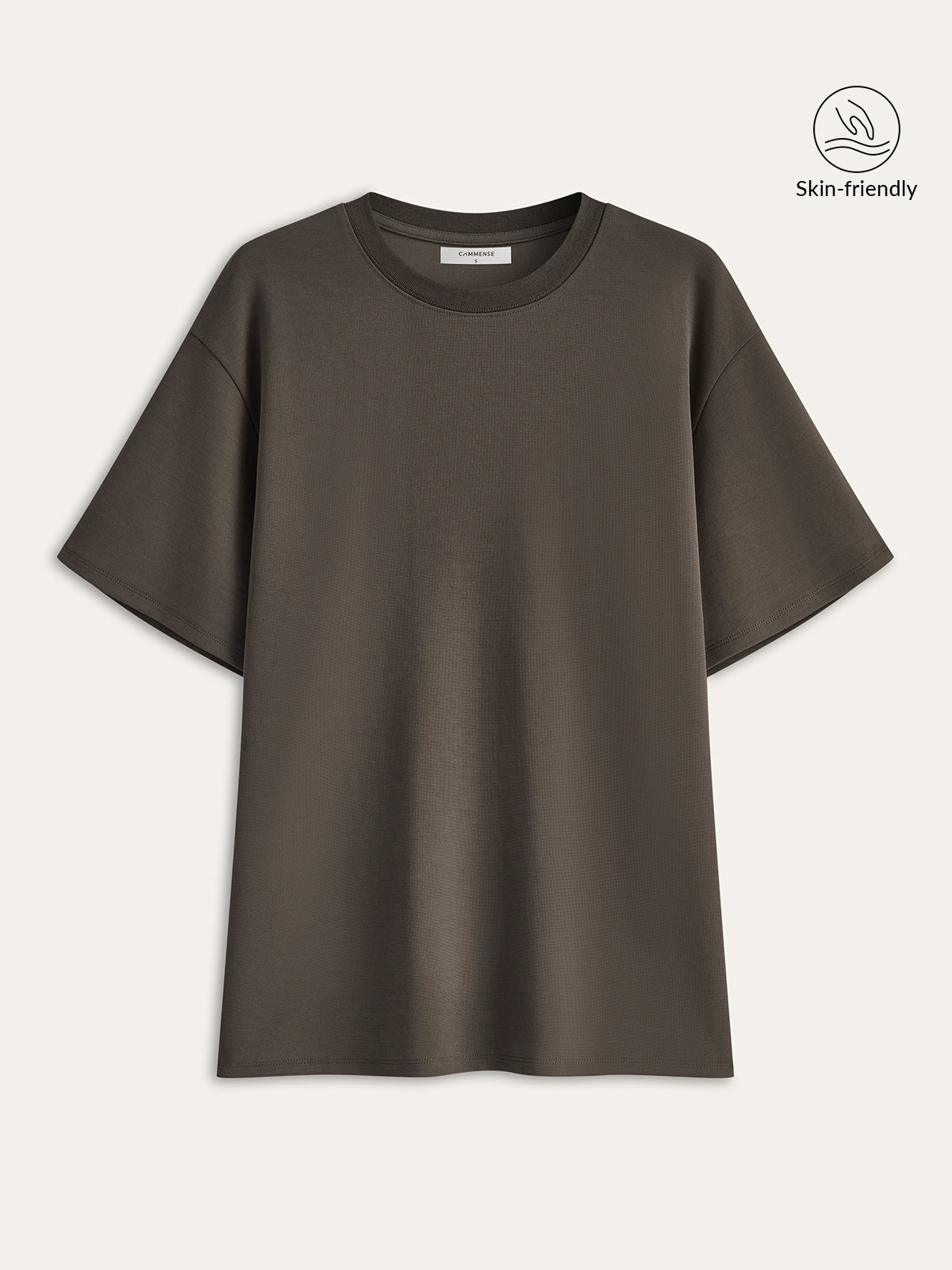 Kurzärmliges Rundhals-T-Shirt