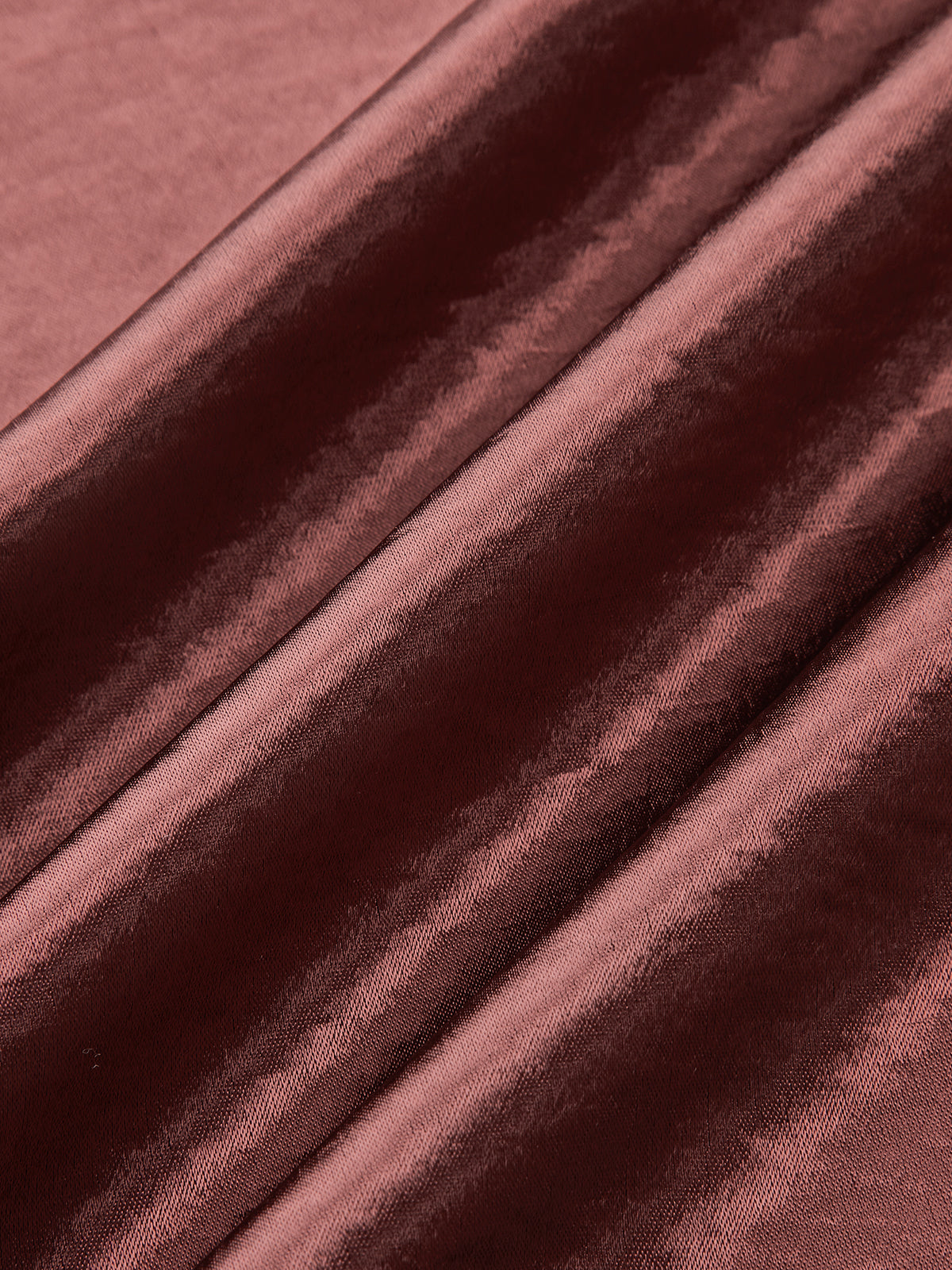 Satin Cowl Neck Cropped Cinched Blouse