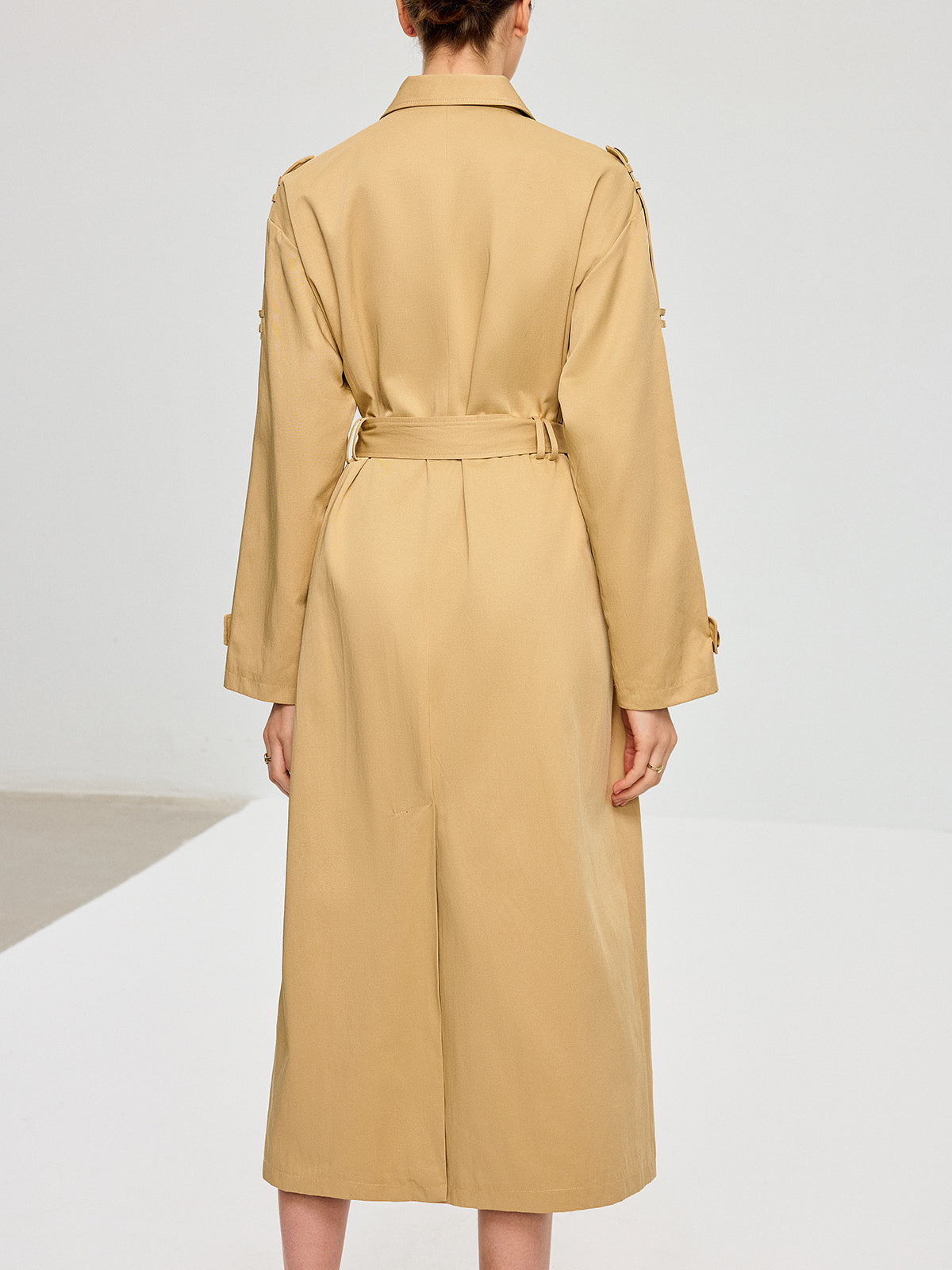 Convertible Cape Design Trench Coat