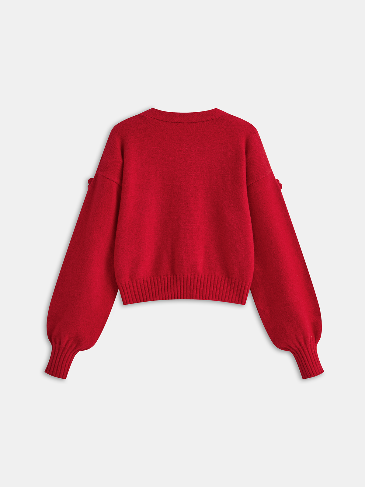 Gilet oversize à motif floral 3D