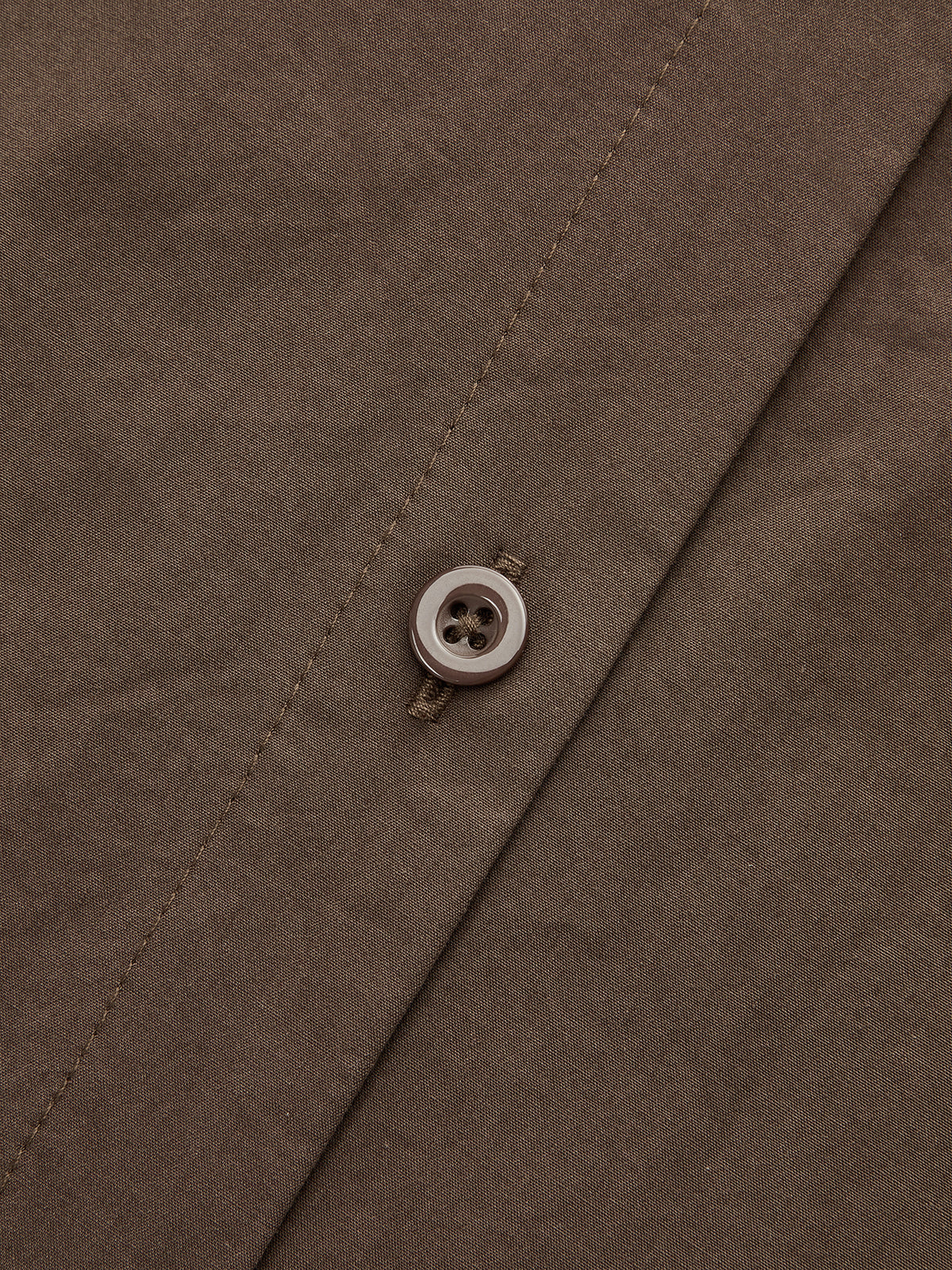 Long Sleeve Button Front Cotton Shirt Dress