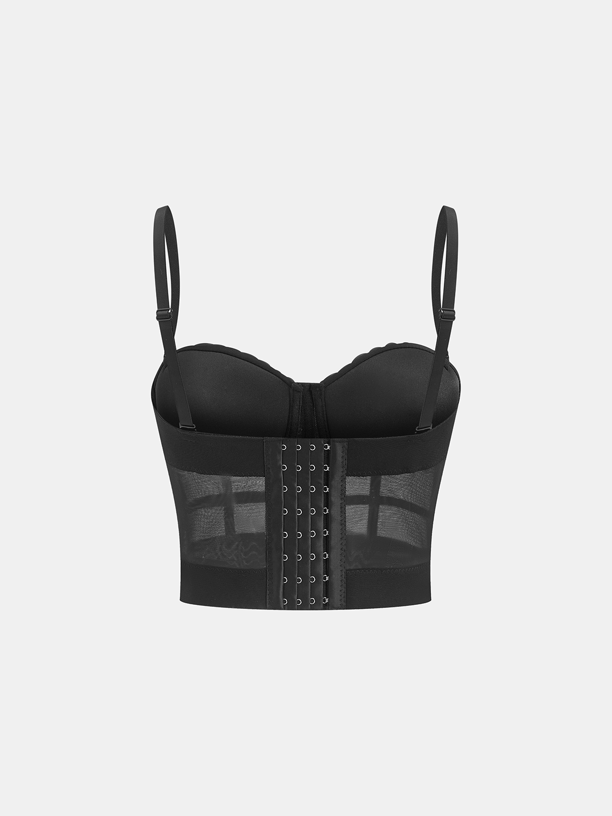 Haut corset désossé à bretelles chaîne