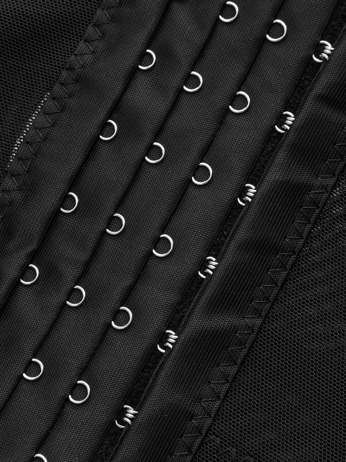 Haut corset désossé à bretelles chaîne