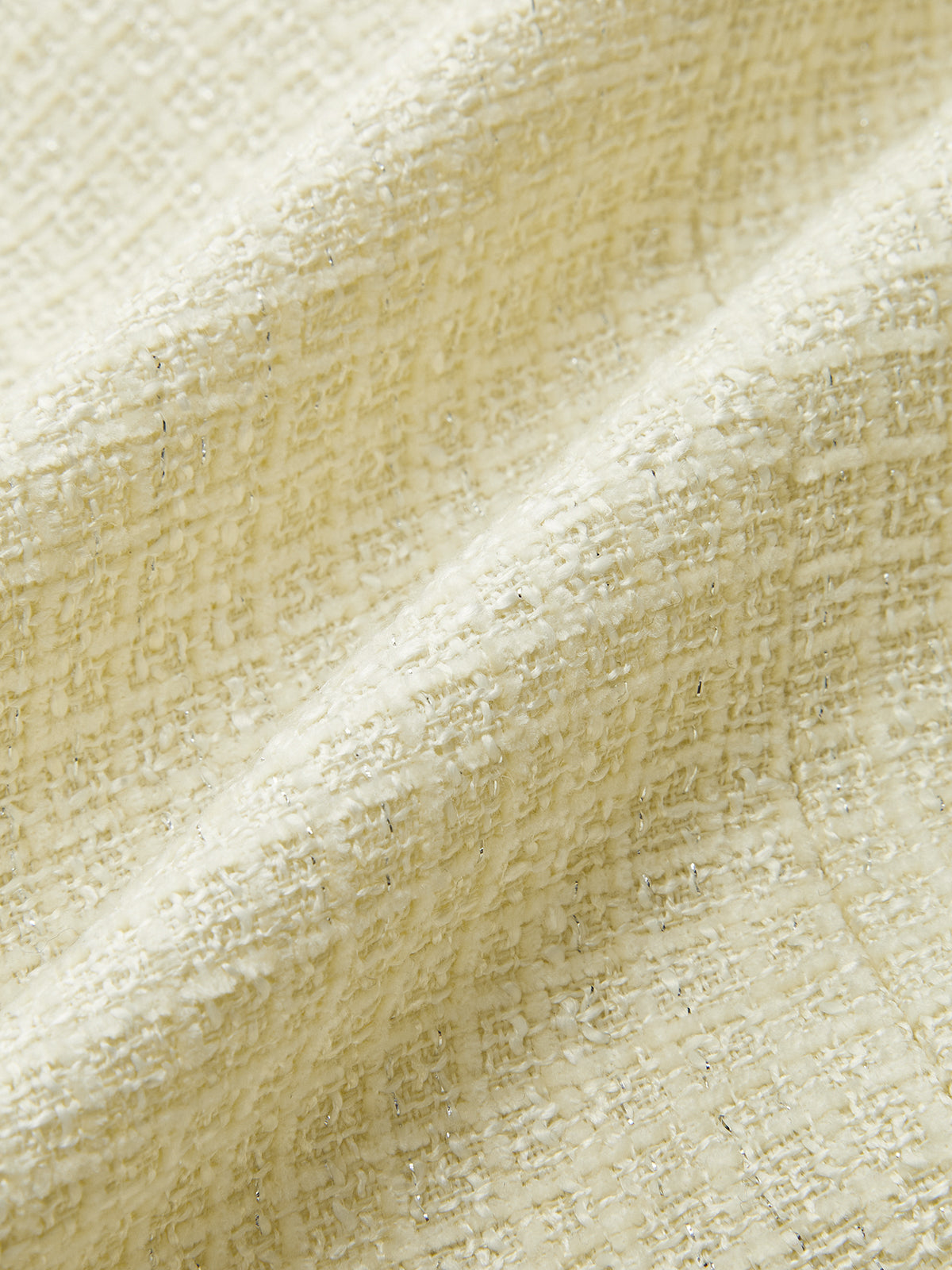 Metal Button Tweed Blazer