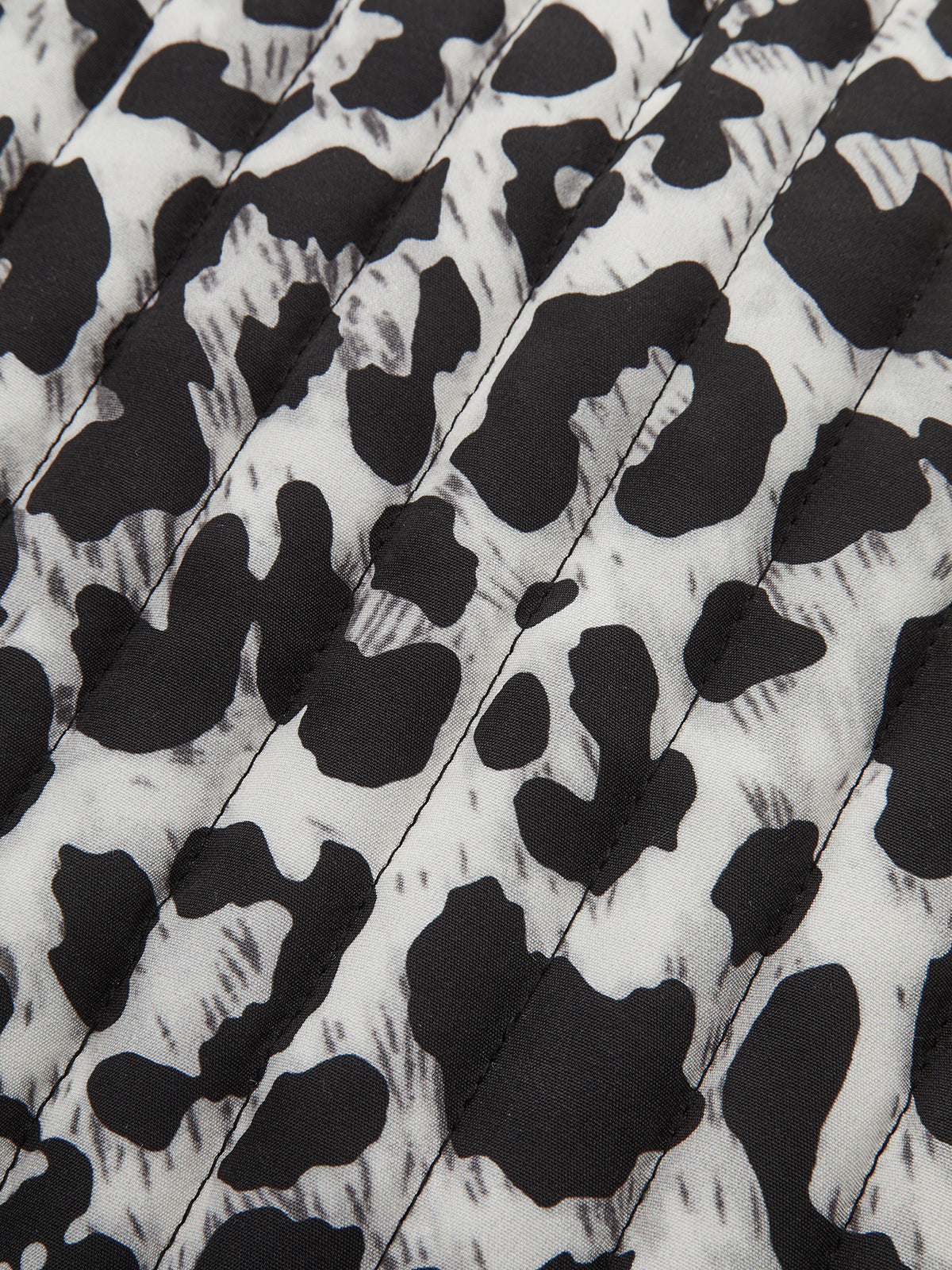 Bow Tie Leopard Print Quilted Vest