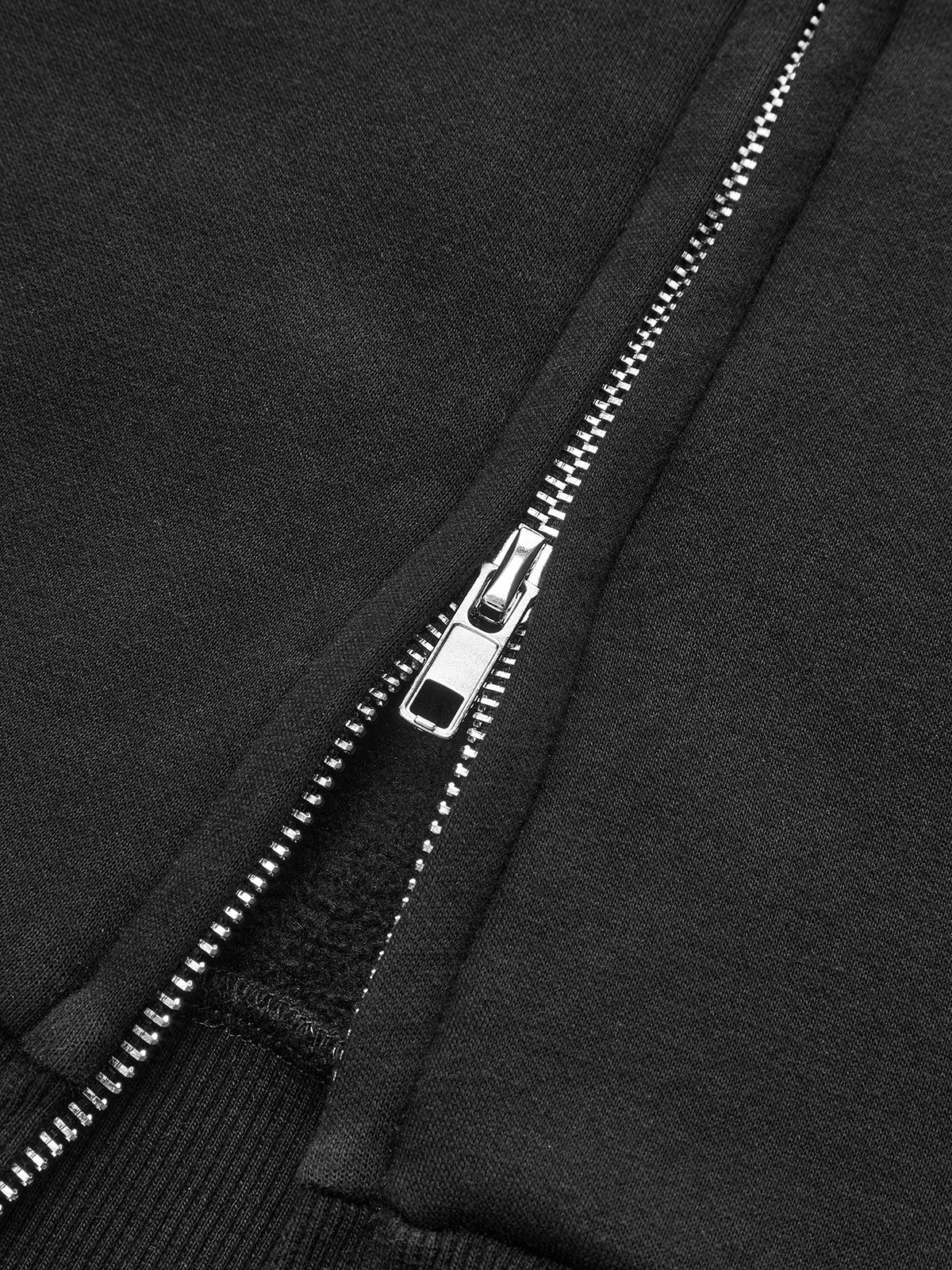 Convertible Collar Zip-Up Sweatshirt