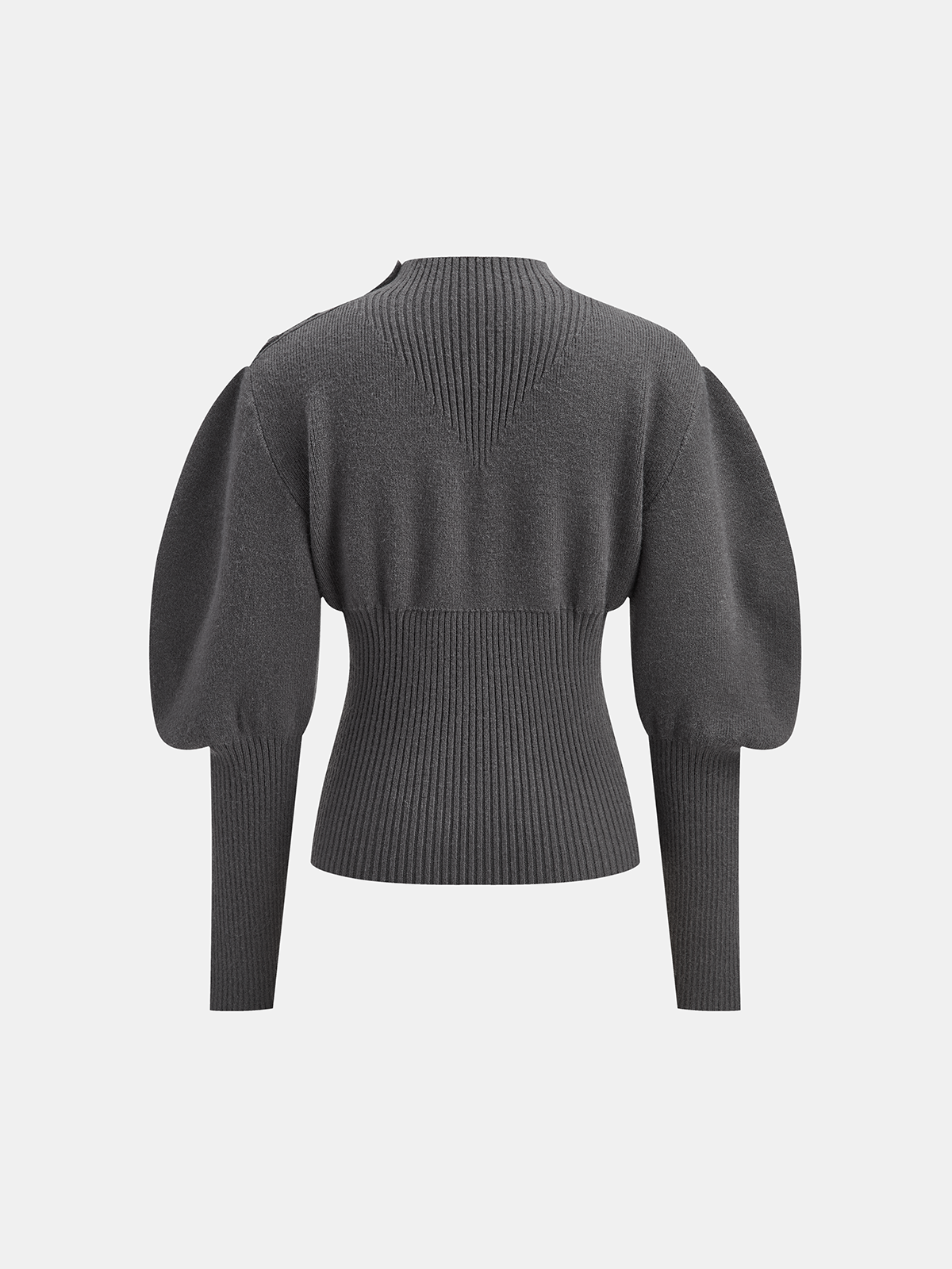 Pullover mit Keulenärmeln und Knopfdetail