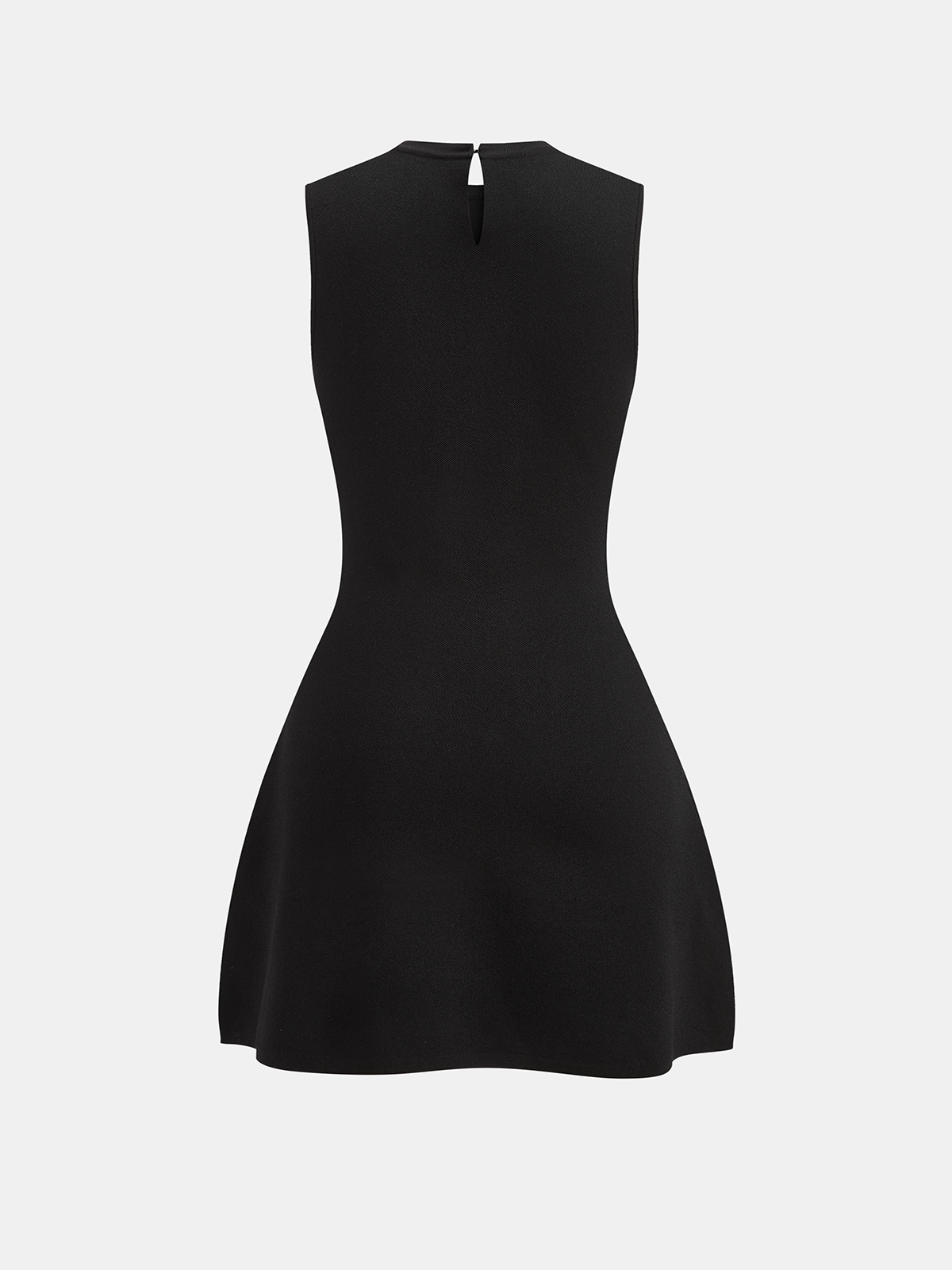 Sleeveless Flared Dress with Sequin Embellishments