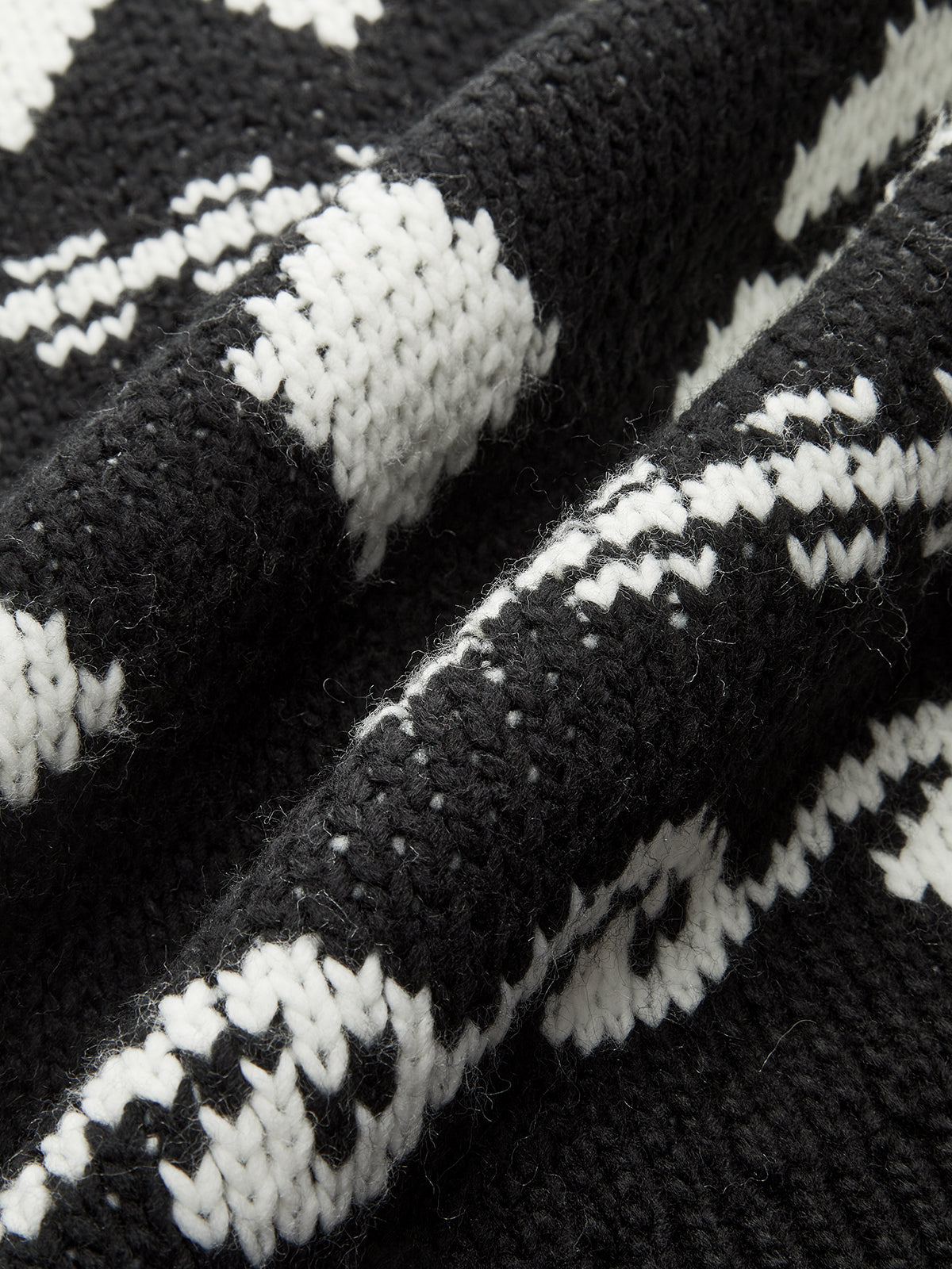 Gilet zippé en maille Fair Isle