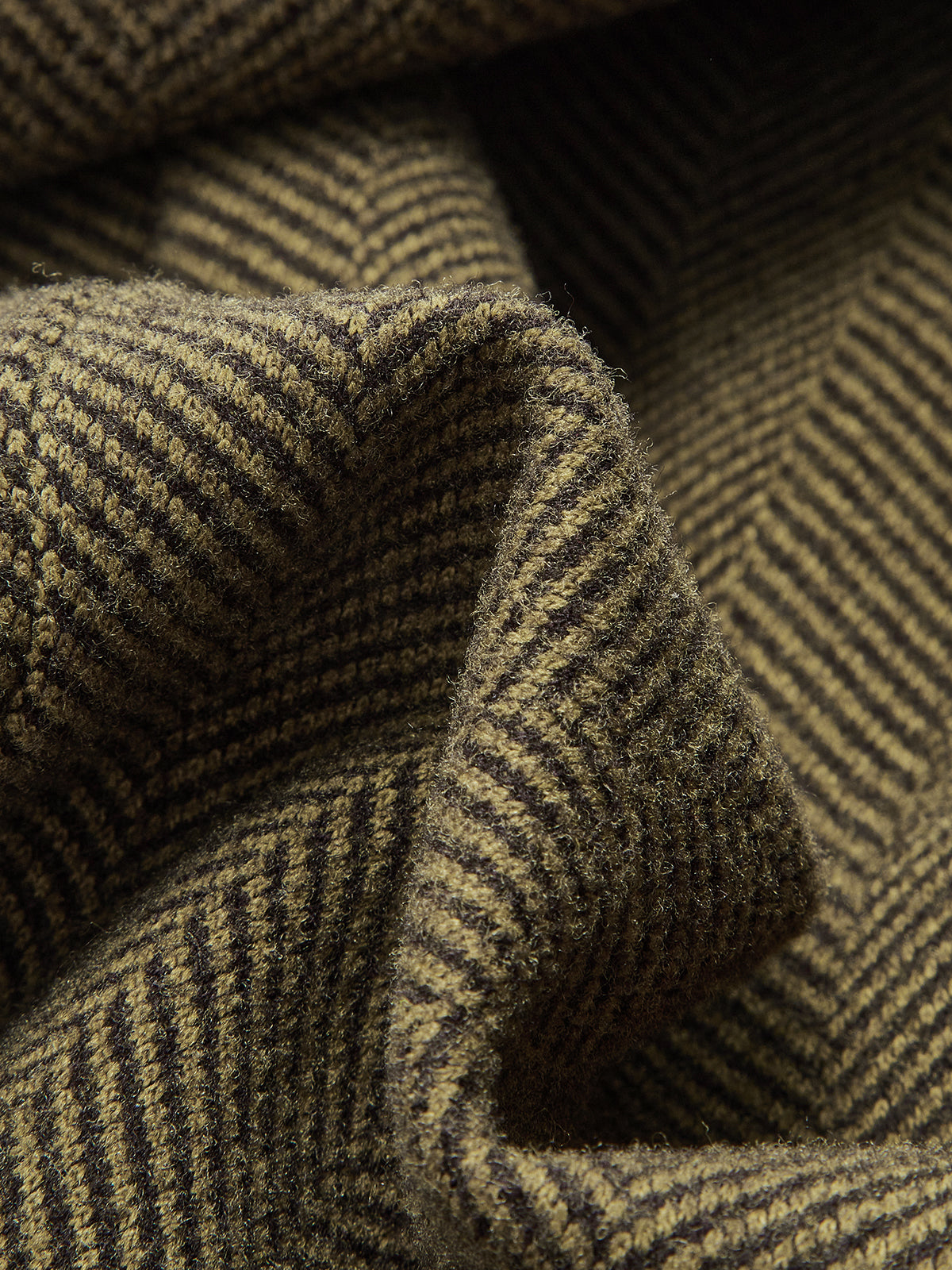 Belted Herringbone Double-Breasted Blazer