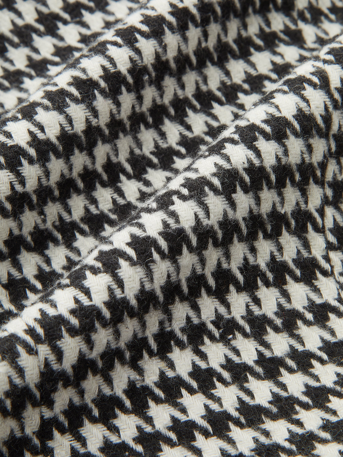 Houndstooth Tweed Belted Vest