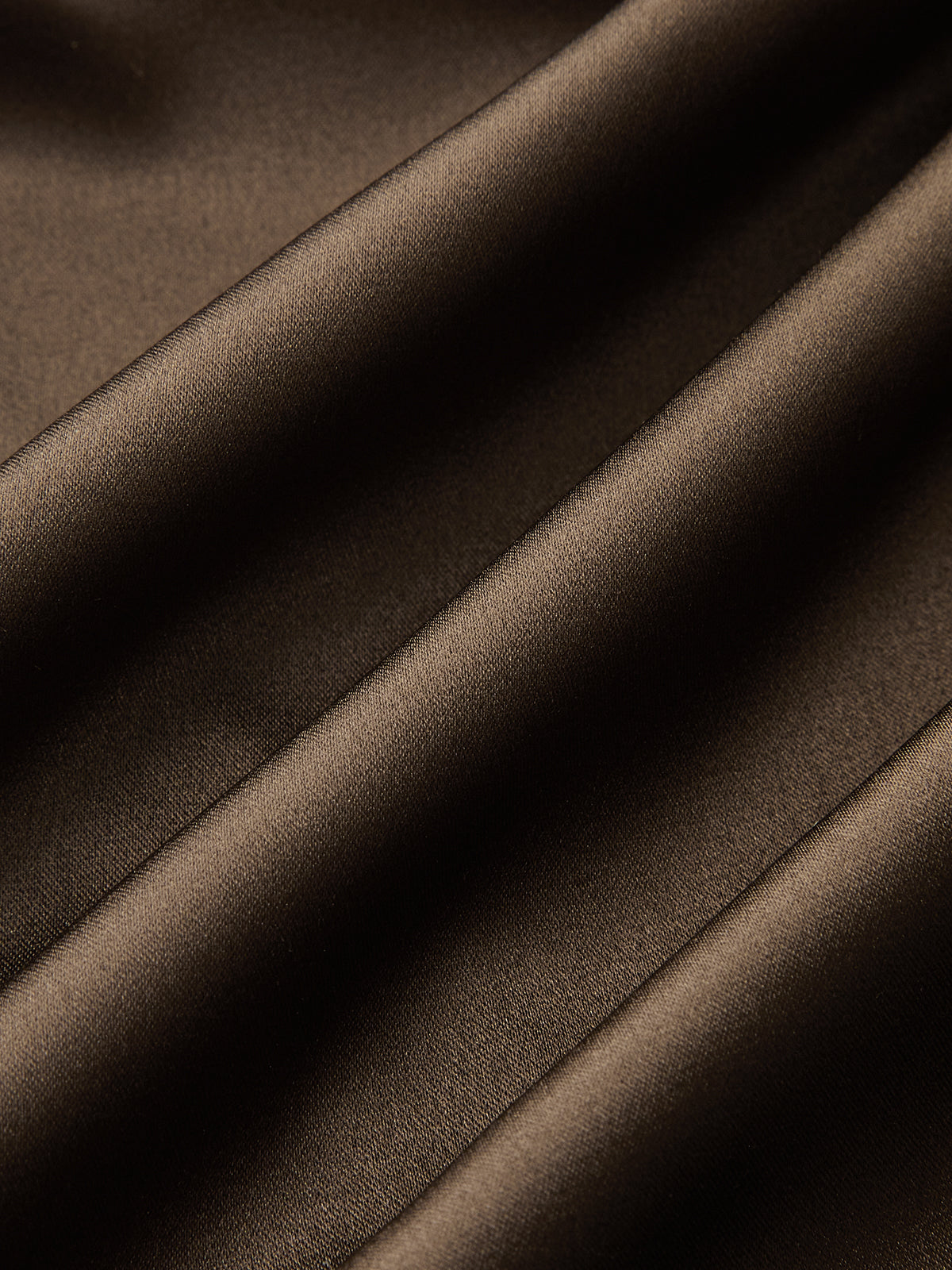 Satin Cowl Neck Long Sleeve Shirt