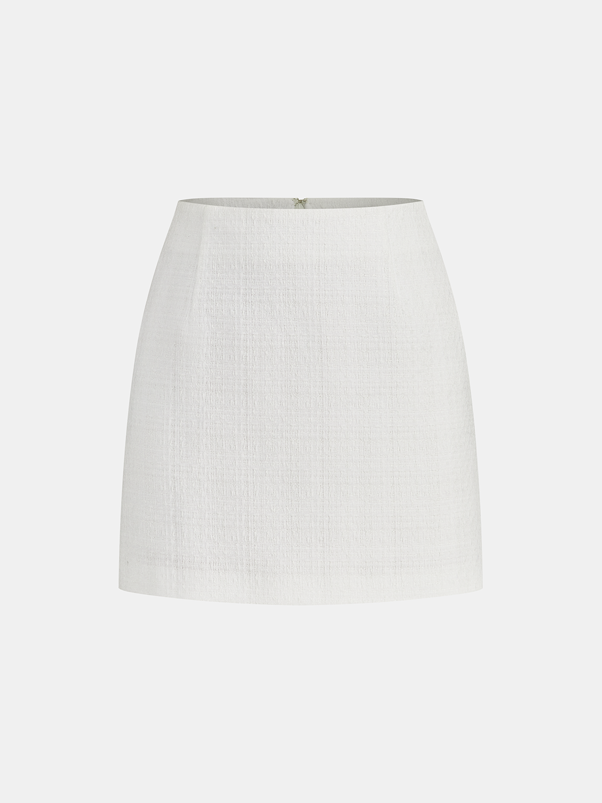 Ensemble haut bustier et mini-jupe en tweed