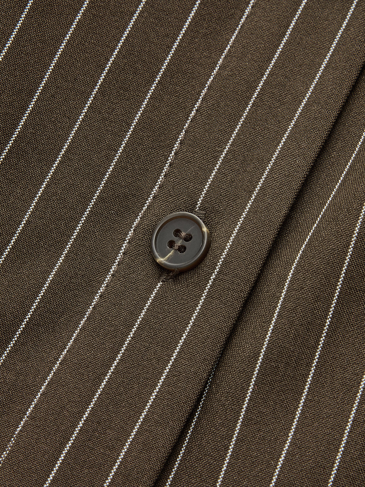 Cinched Waist Striped Shirt