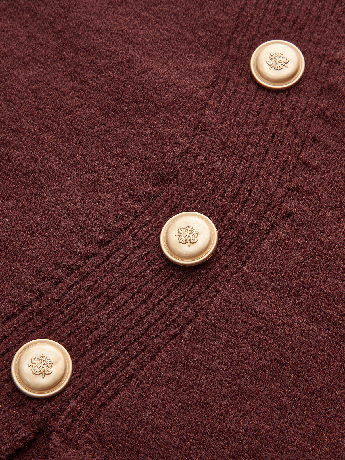 Asymmetrical Decor Button Sweater