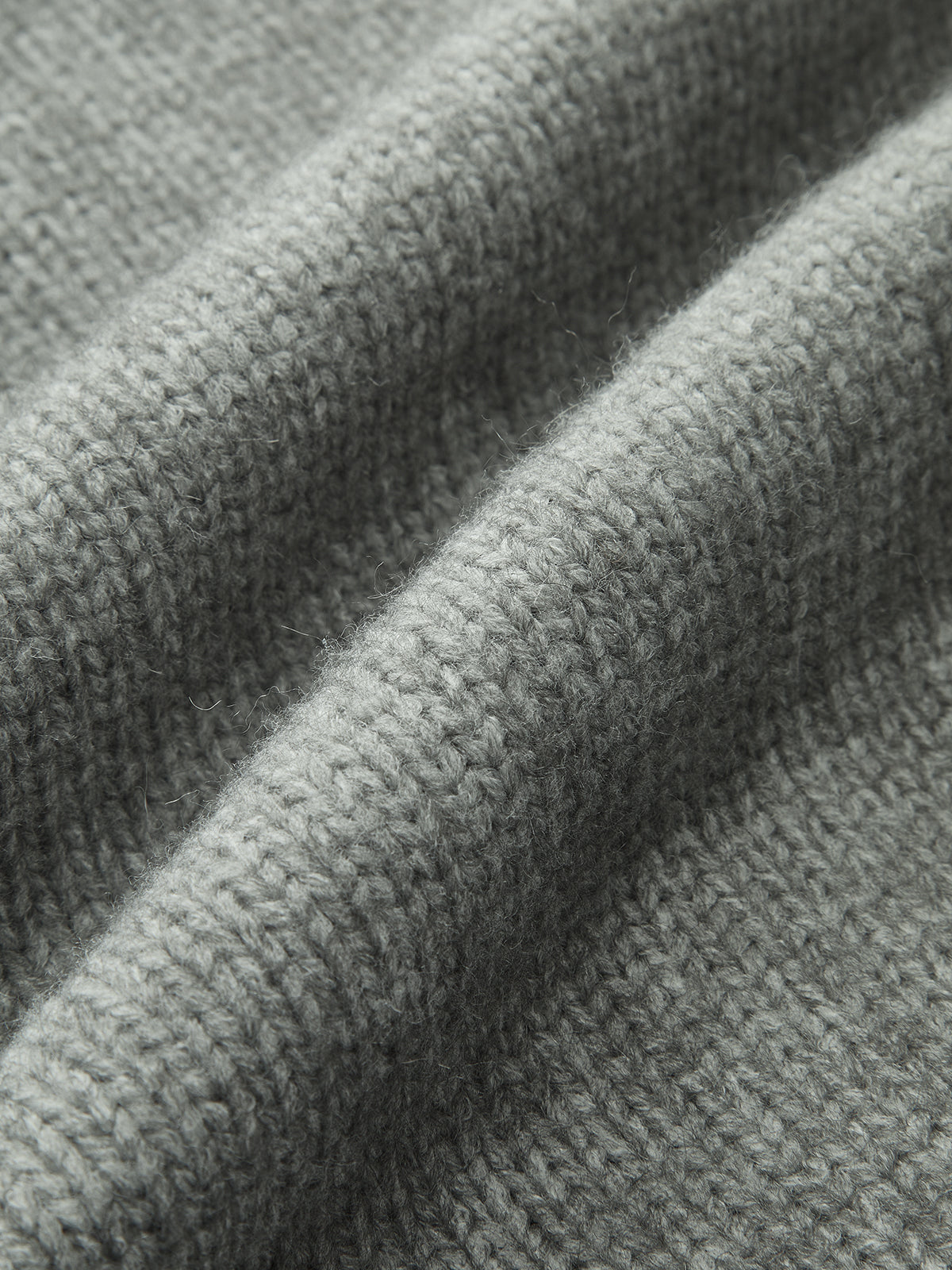 Lapel Zip-Up Knit Cardigan