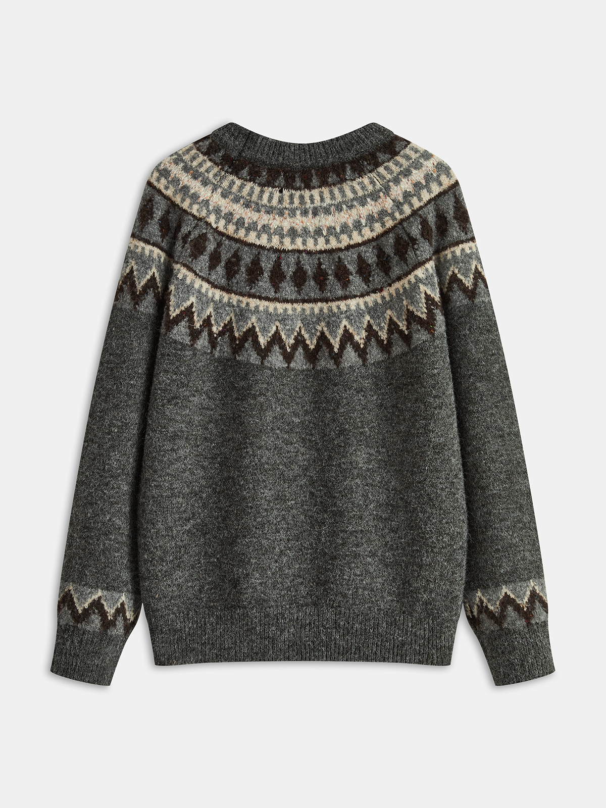 Fair Isle Rundhalspullover